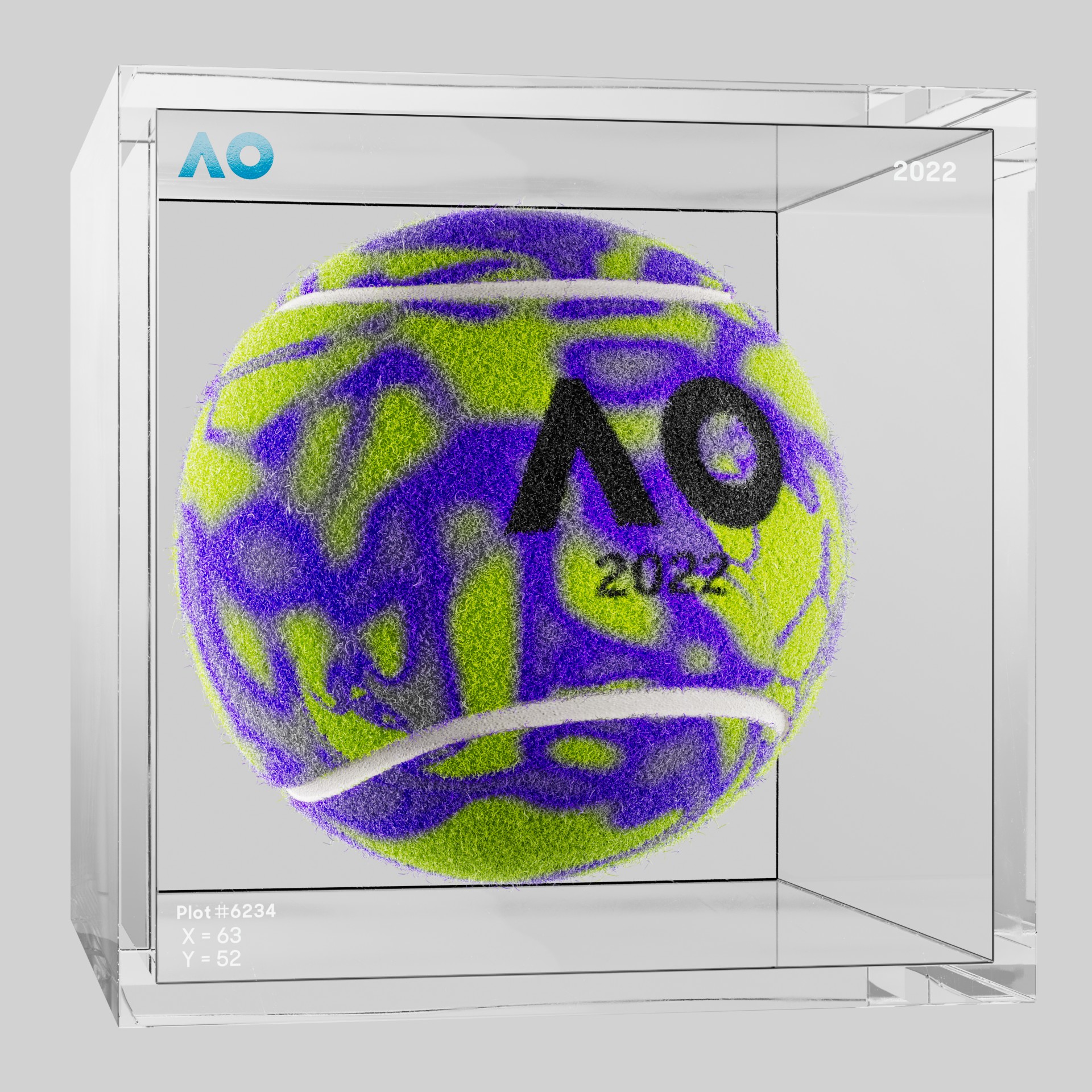 The Australian Open - The Australian Open Art Ball - AO Art Ball #5545 - NFT # 5545