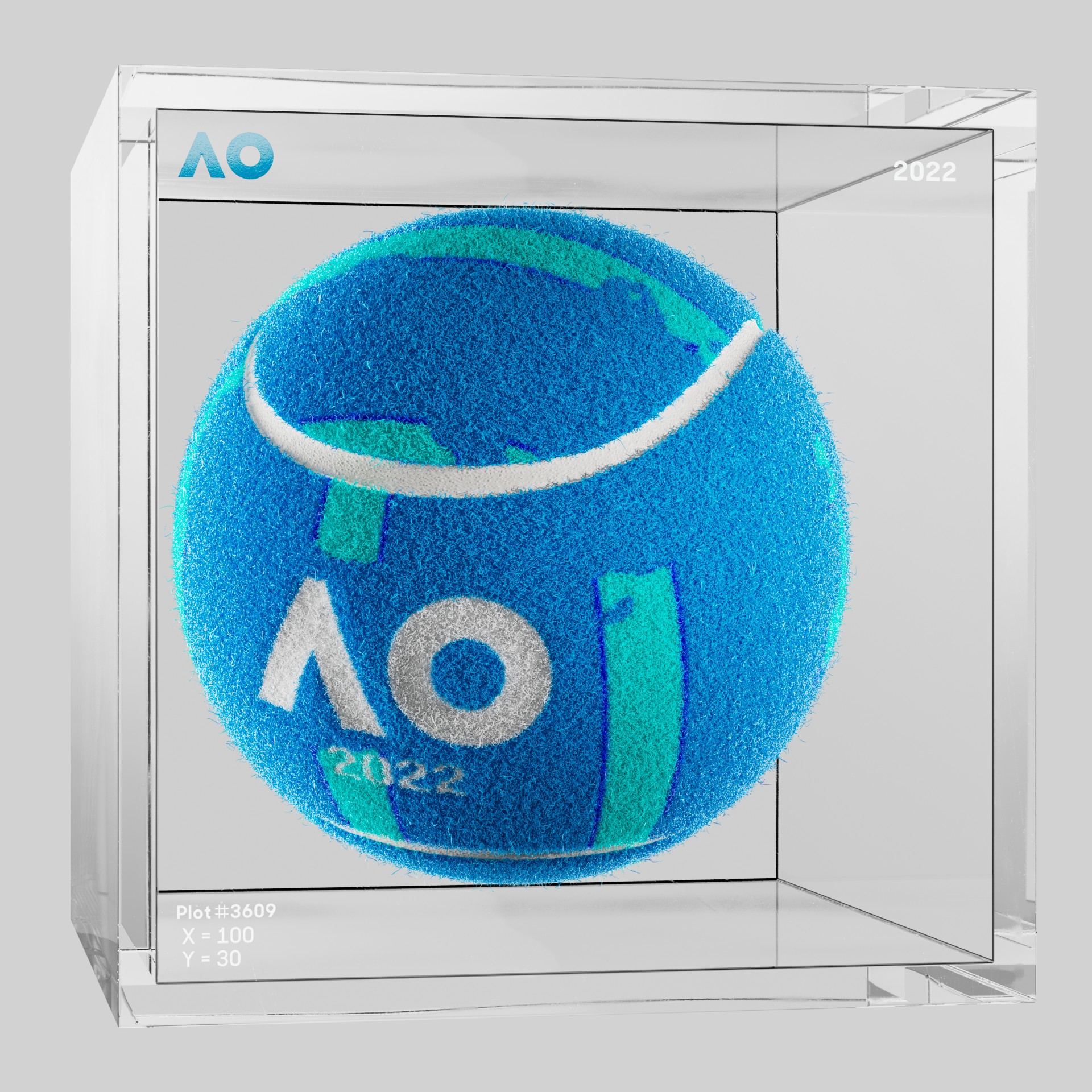 The Australian Open - The Australian Open Art Ball - AO Art Ball #5546 - NFT # 5546