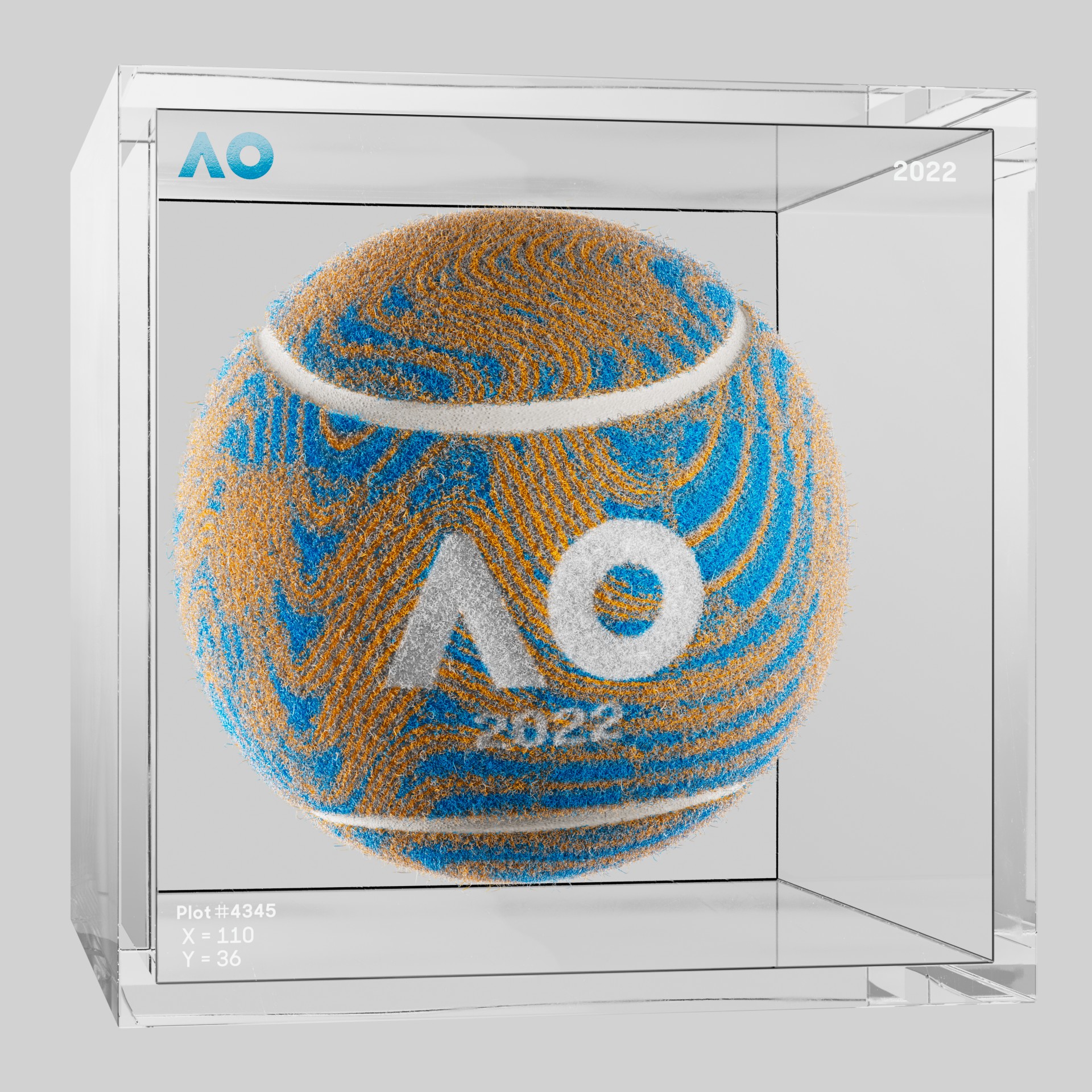 The Australian Open - The Australian Open Art Ball - AO Art Ball #5547 - NFT # 5547