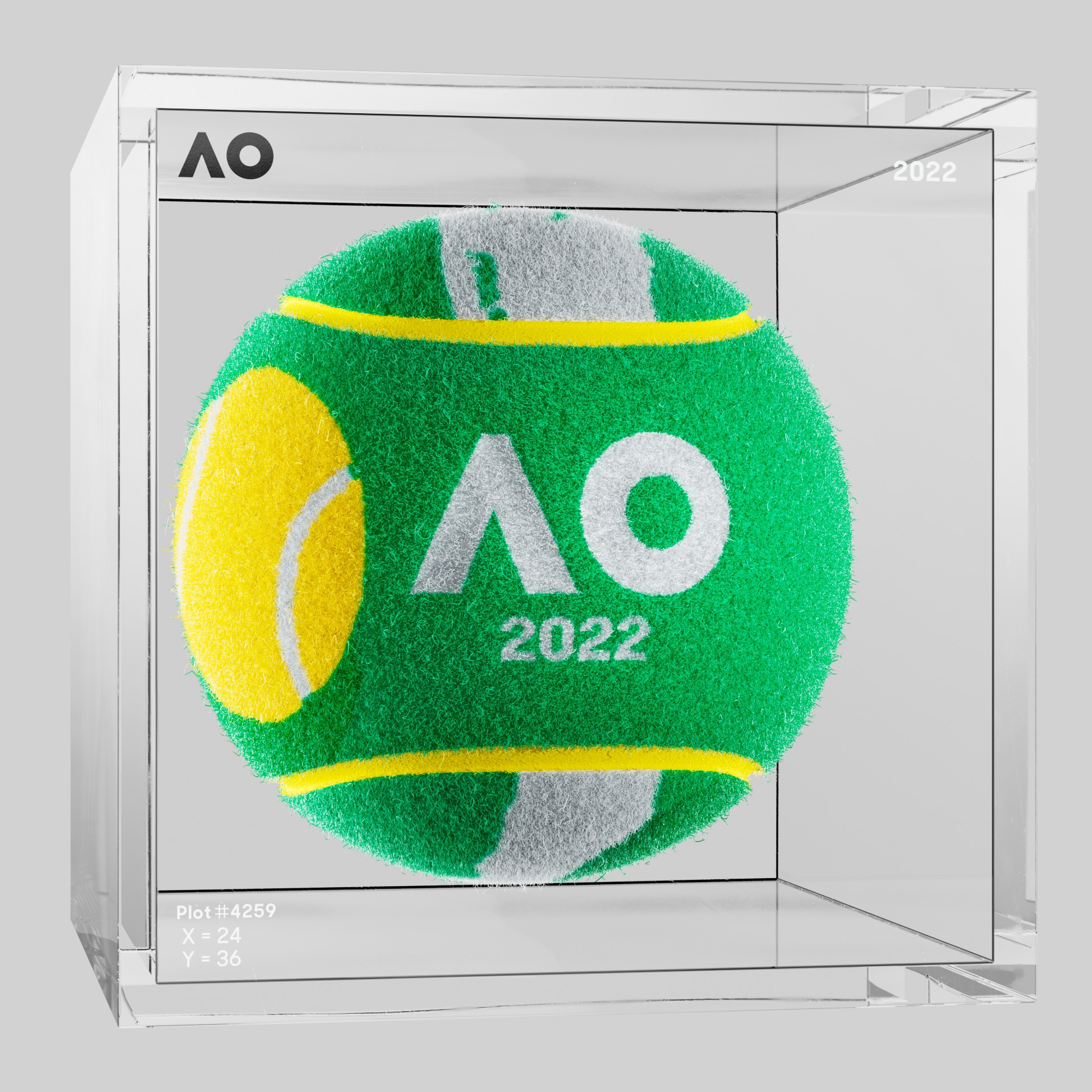 The Australian Open - The Australian Open Art Ball - AO Art Ball #5548 - NFT # 5548