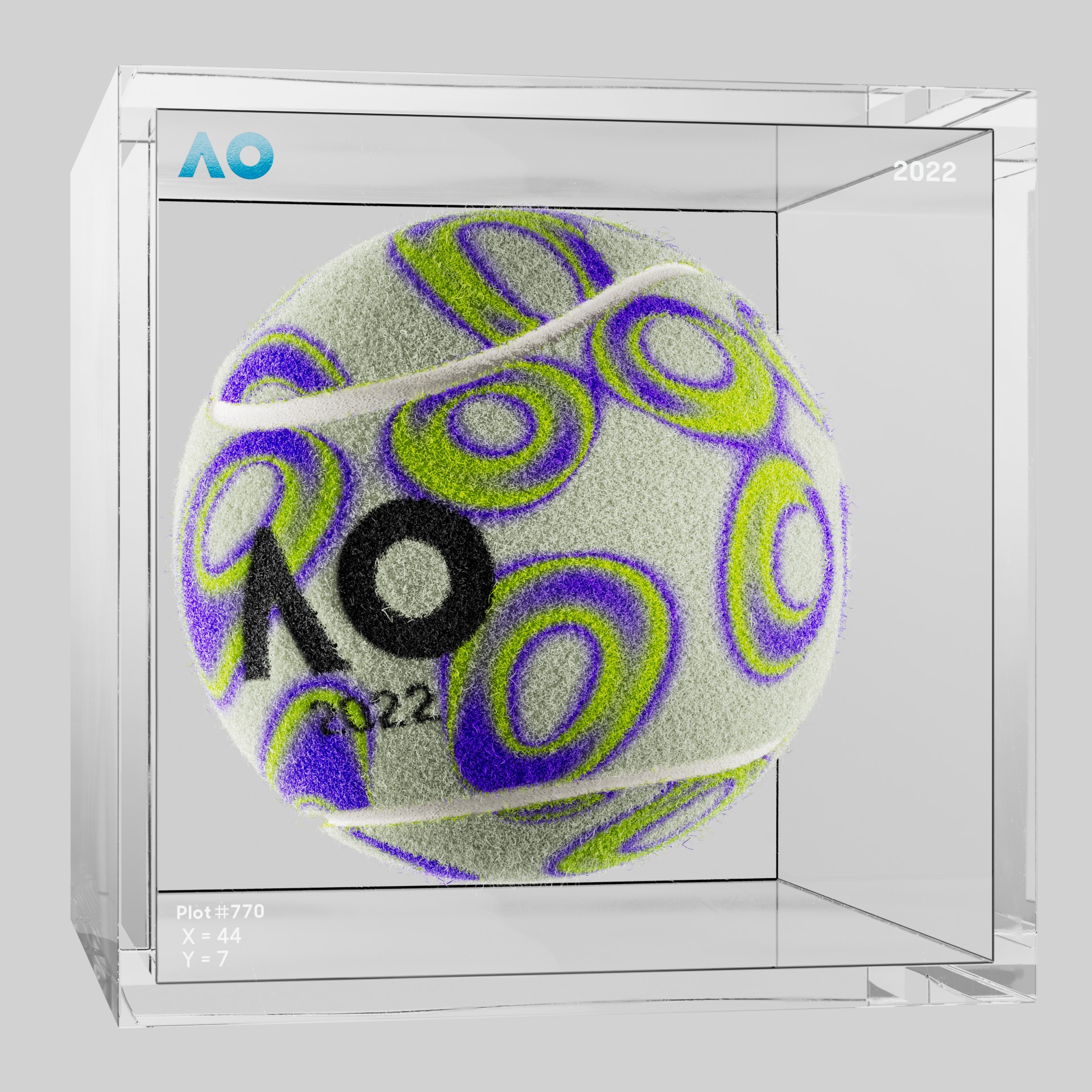 The Australian Open - The Australian Open Art Ball - AO Art Ball #5551 - NFT # 5551