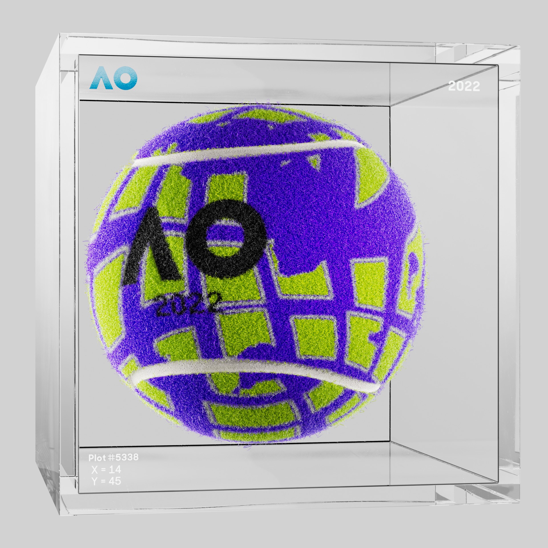 The Australian Open - The Australian Open Art Ball - AO Art Ball #5552 - NFT # 5552