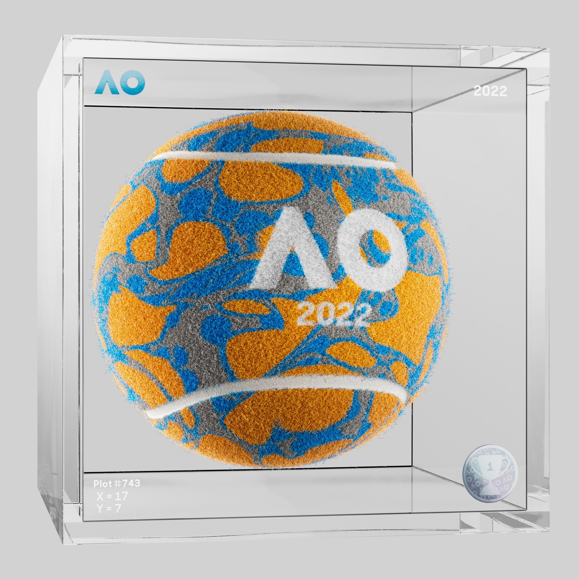 The Australian Open - The Australian Open Art Ball - AO Art Ball #5554 - NFT # 5554