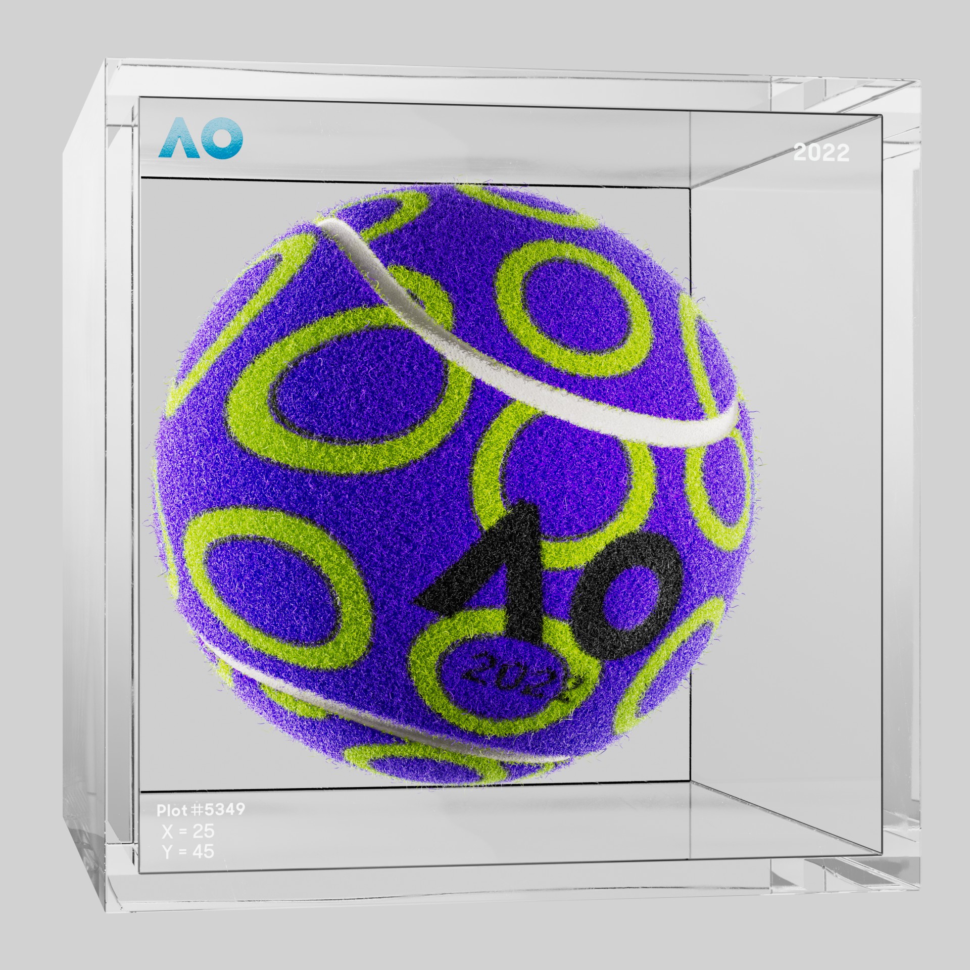 The Australian Open - The Australian Open Art Ball - AO Art Ball #5556 - NFT # 5556