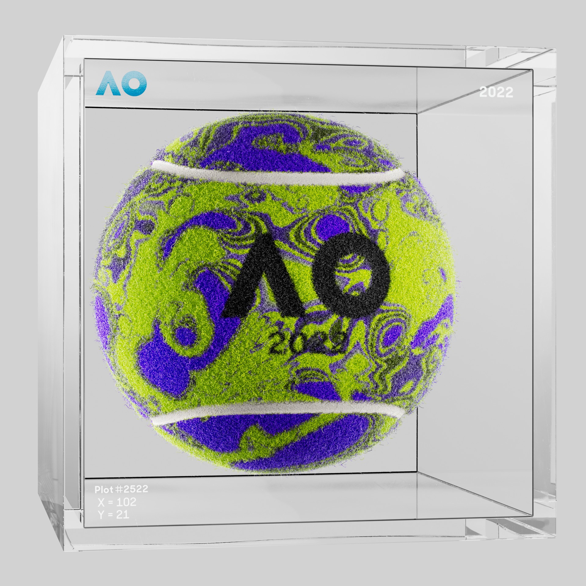 The Australian Open - The Australian Open Art Ball - AO Art Ball #5558 - NFT # 5558