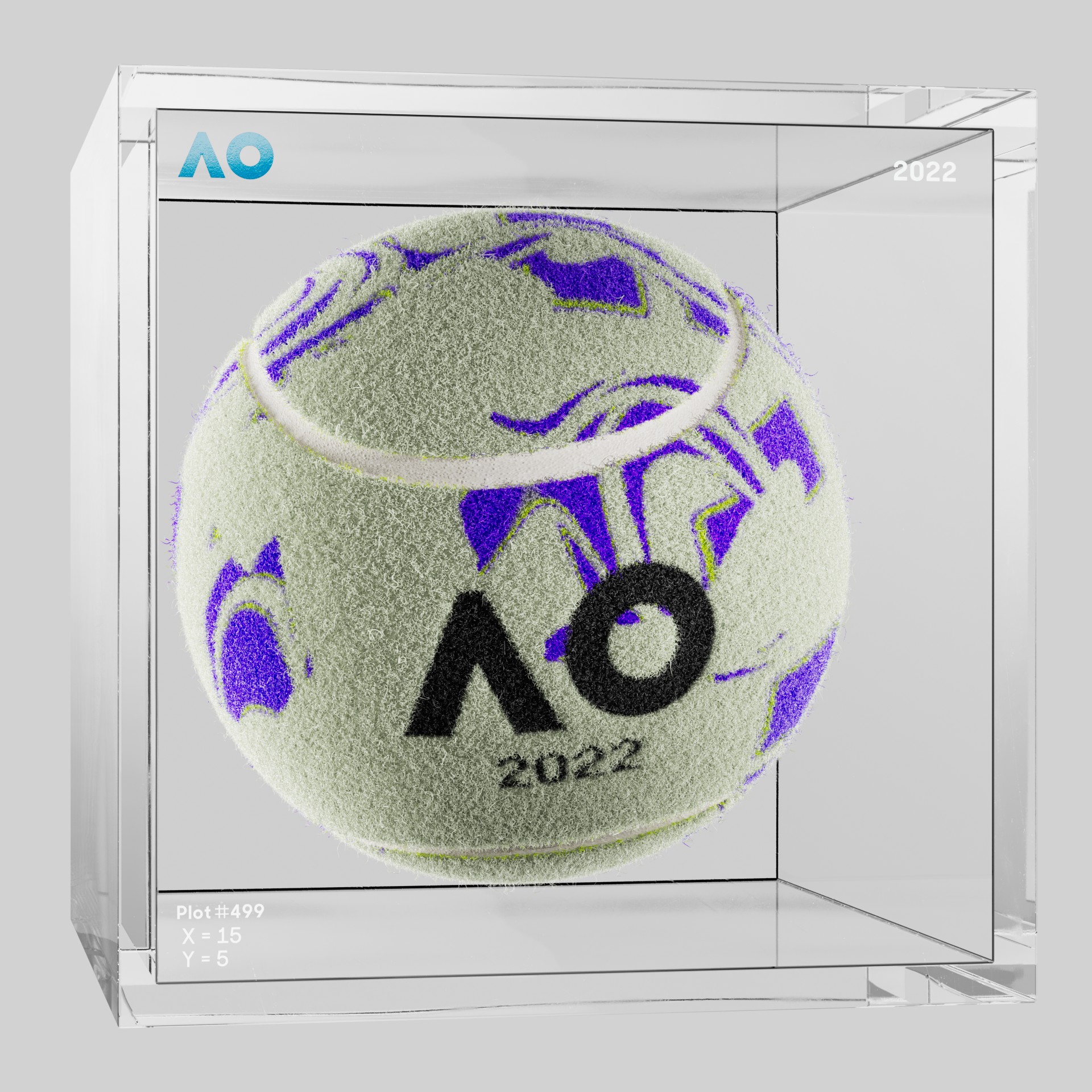 The Australian Open - The Australian Open Art Ball - AO Art Ball #556 - NFT # 556