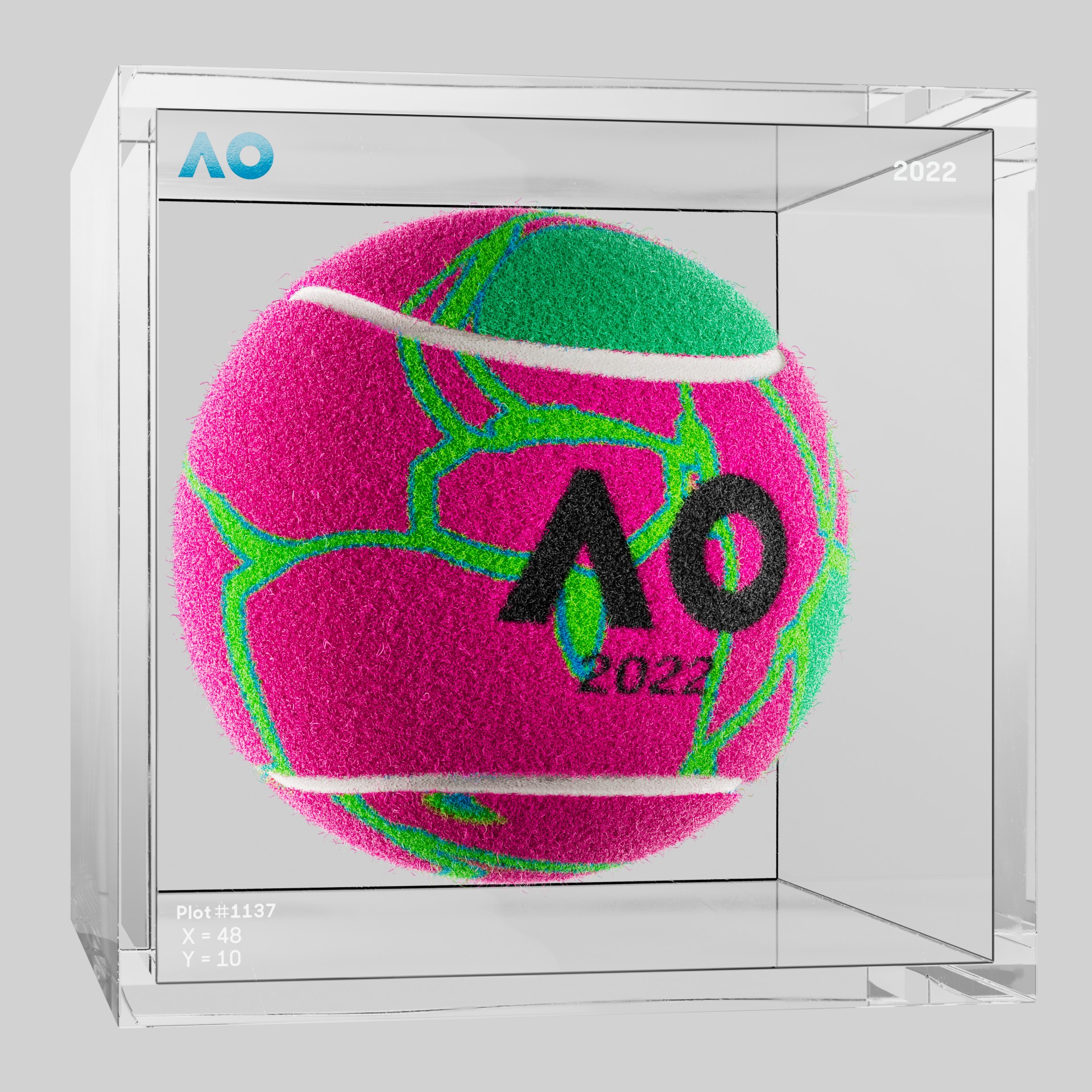 The Australian Open - The Australian Open Art Ball - AO Art Ball #5562 - NFT # 5562