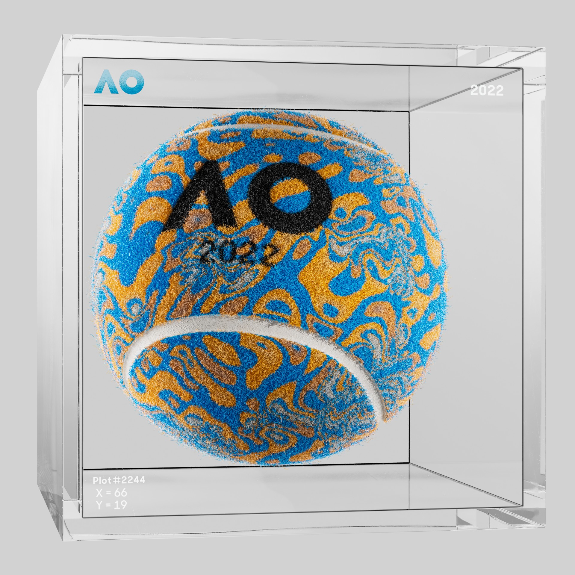 The Australian Open - The Australian Open Art Ball - AO Art Ball #5564 - NFT # 5564