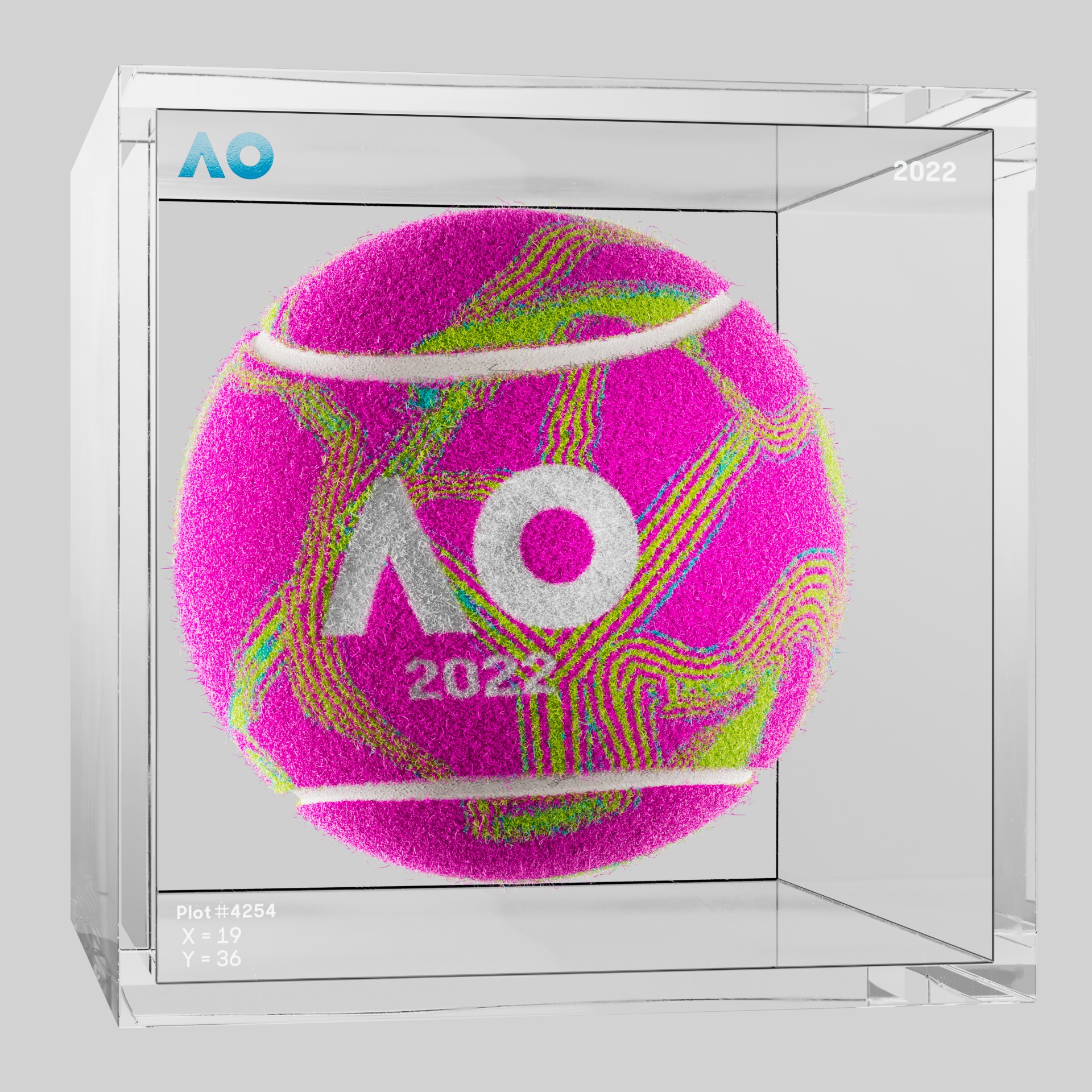 The Australian Open - The Australian Open Art Ball - AO Art Ball #5565 - NFT # 5565