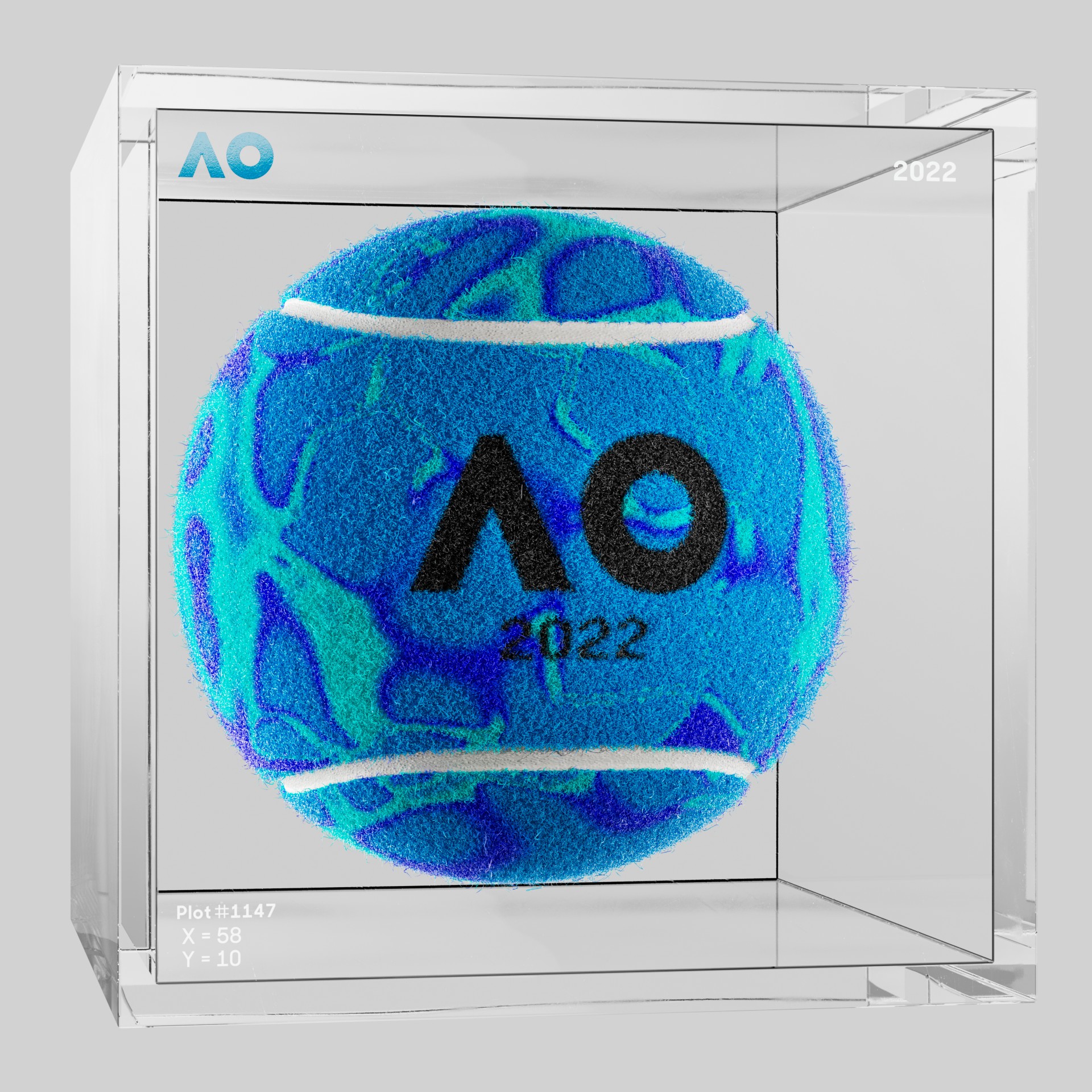 The Australian Open - The Australian Open Art Ball - AO Art Ball #5567 - NFT # 5567