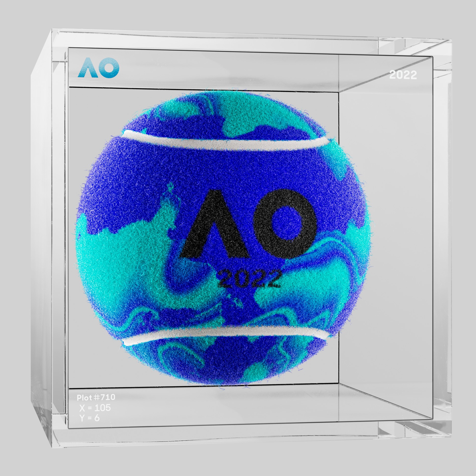 The Australian Open - The Australian Open Art Ball - AO Art Ball #5569 - NFT # 5569