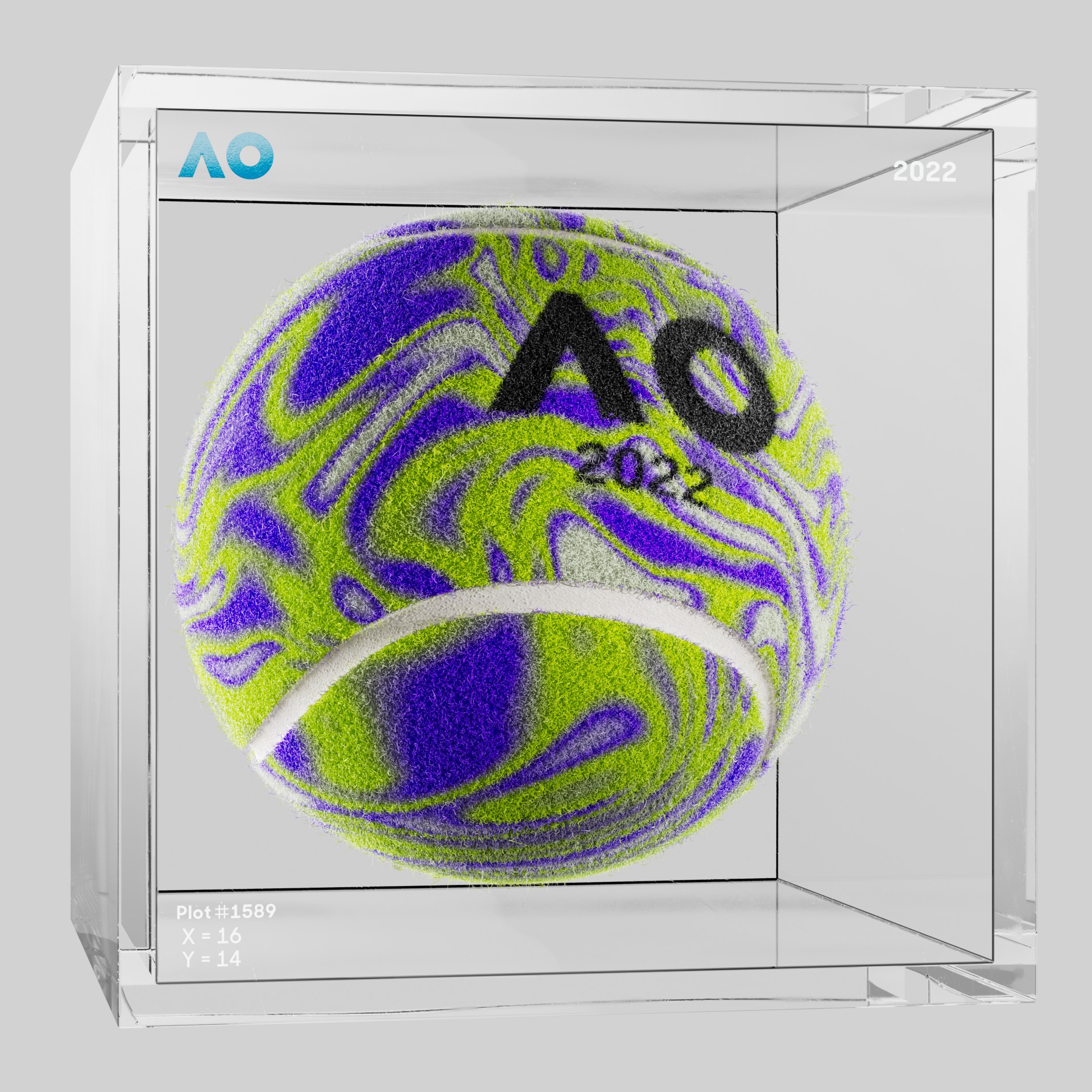 The Australian Open - The Australian Open Art Ball - AO Art Ball #5570 - NFT # 5570