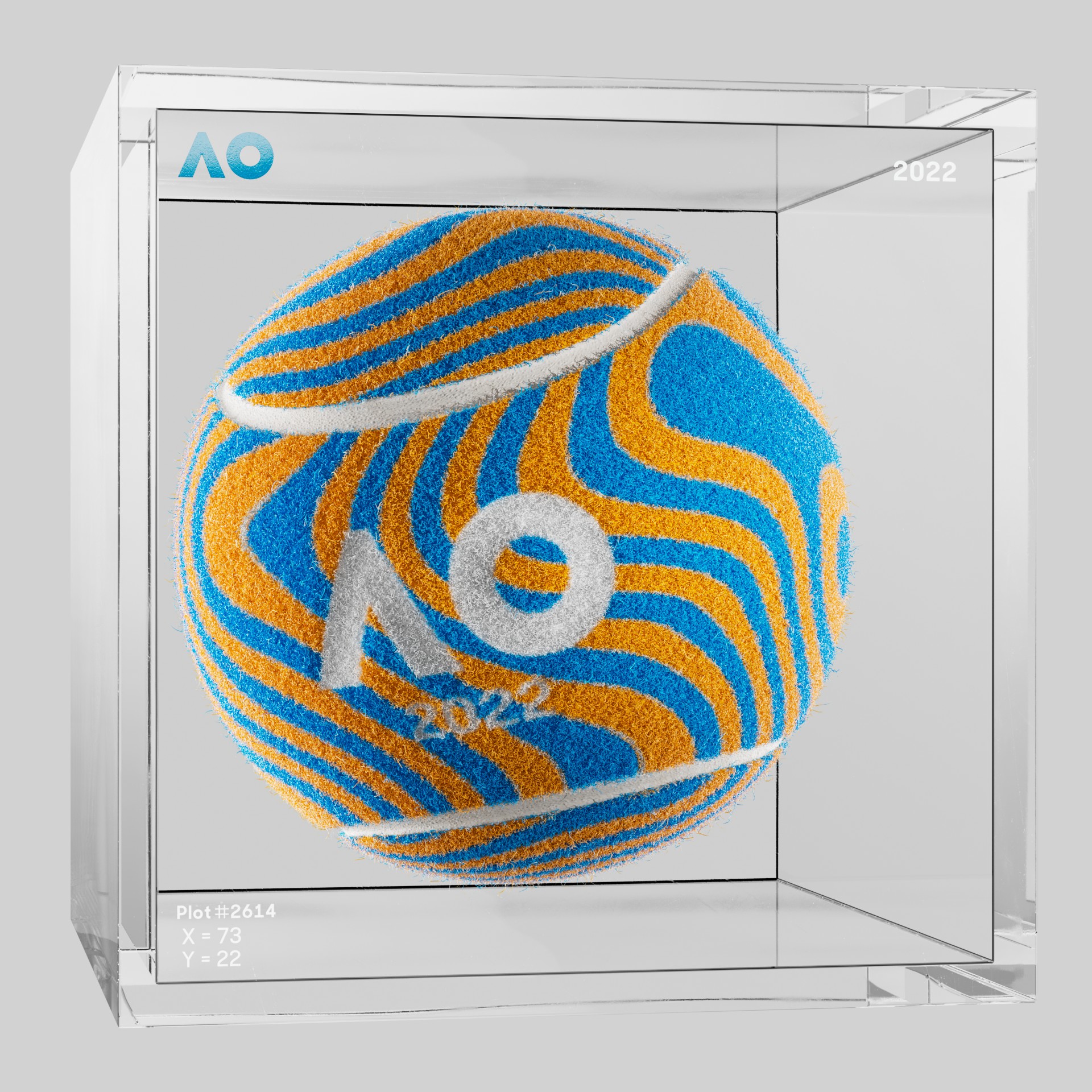 The Australian Open - The Australian Open Art Ball - AO Art Ball #5571 - NFT # 5571