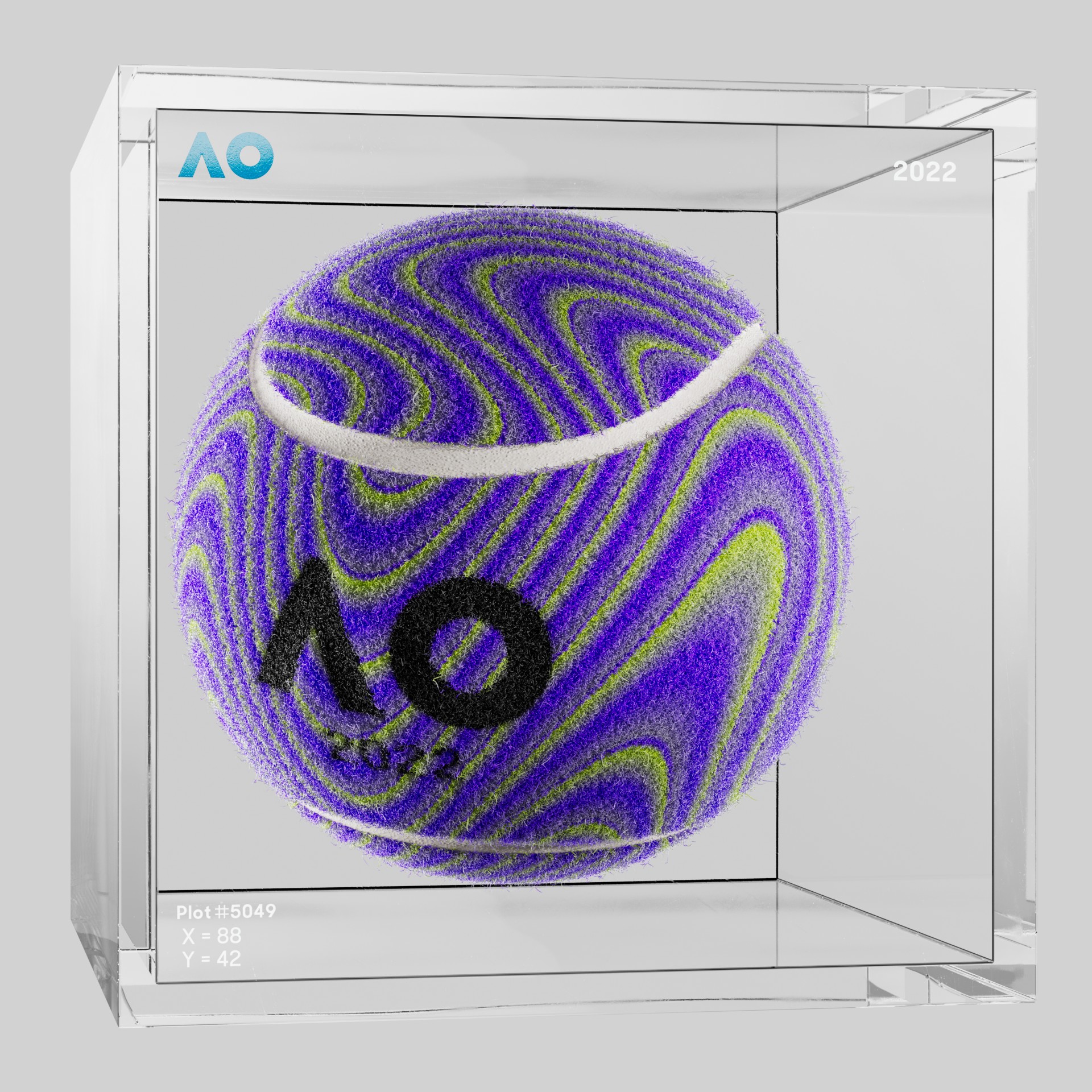 The Australian Open - The Australian Open Art Ball - AO Art Ball #5573 - NFT # 5573