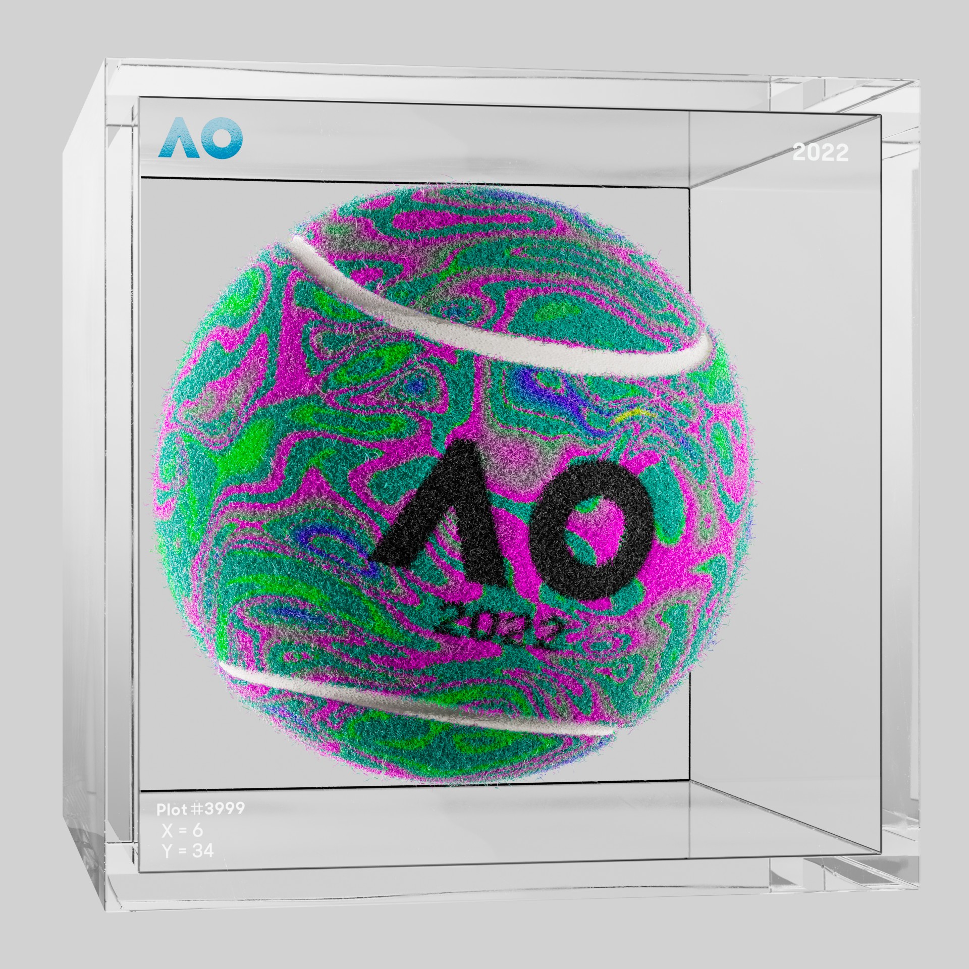 The Australian Open - The Australian Open Art Ball - AO Art Ball #5576 - NFT # 5576