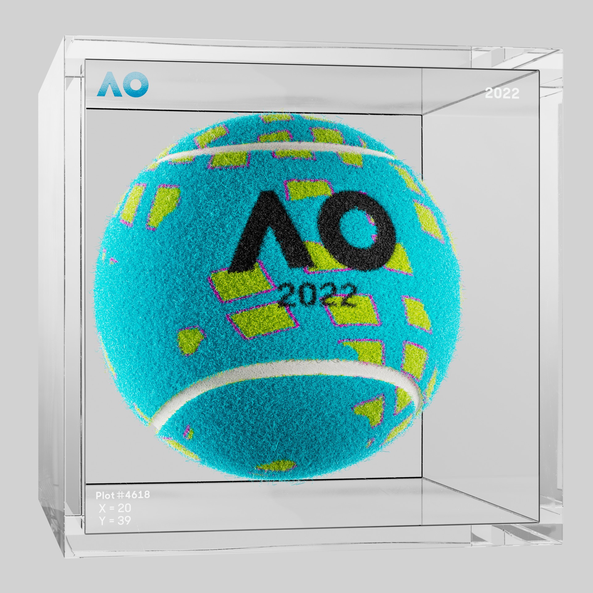 The Australian Open - The Australian Open Art Ball - AO Art Ball #5577 - NFT # 5577