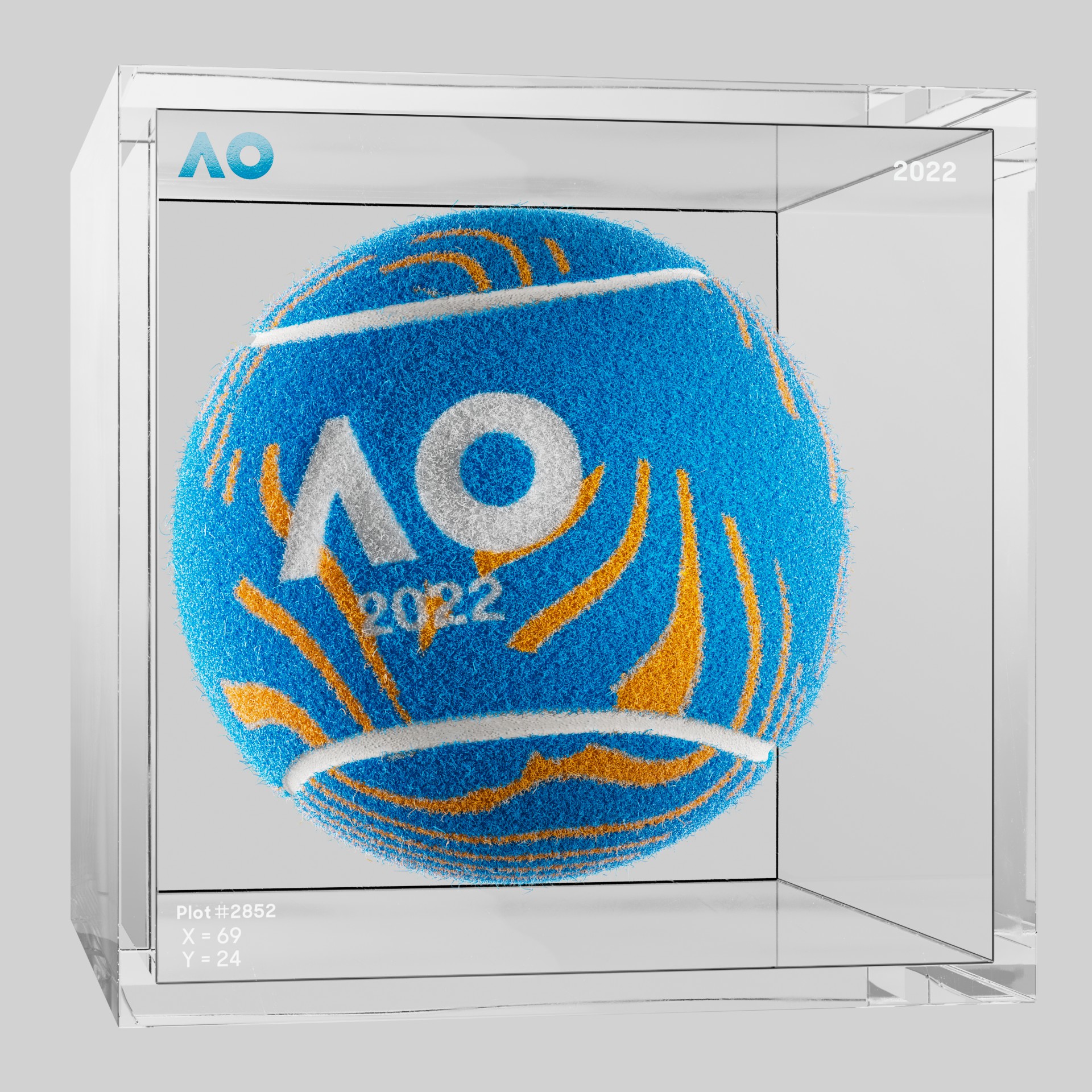 The Australian Open - The Australian Open Art Ball - AO Art Ball #5578 - NFT # 5578