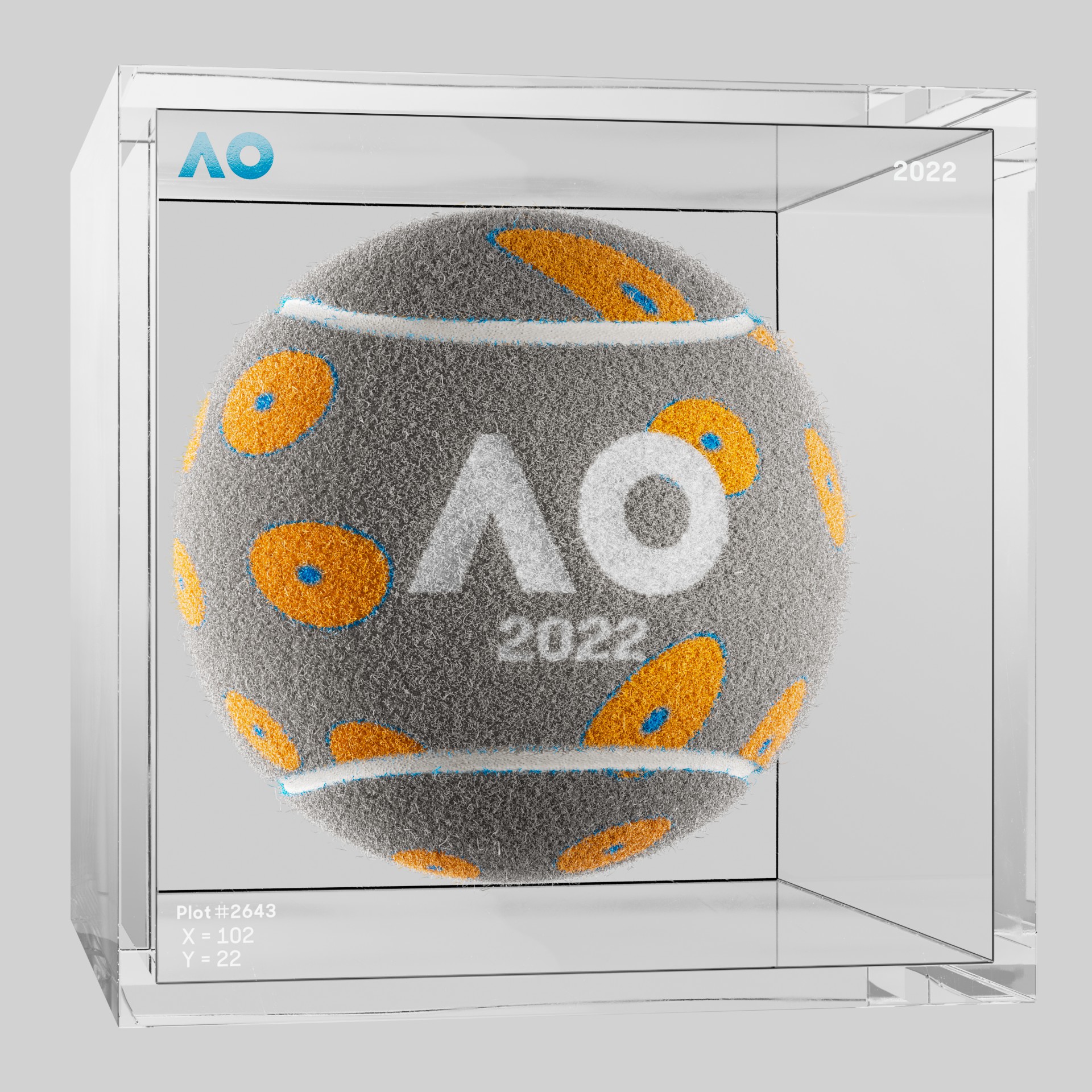 The Australian Open - The Australian Open Art Ball - AO Art Ball #5579 - NFT # 5579