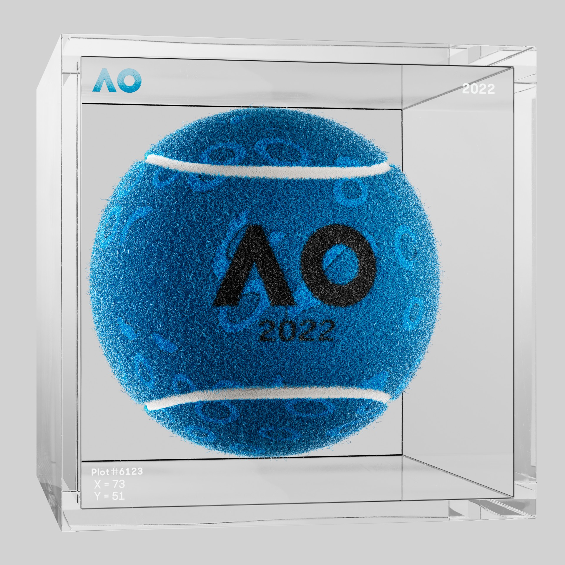 The Australian Open - The Australian Open Art Ball - AO Art Ball #558 - NFT # 558