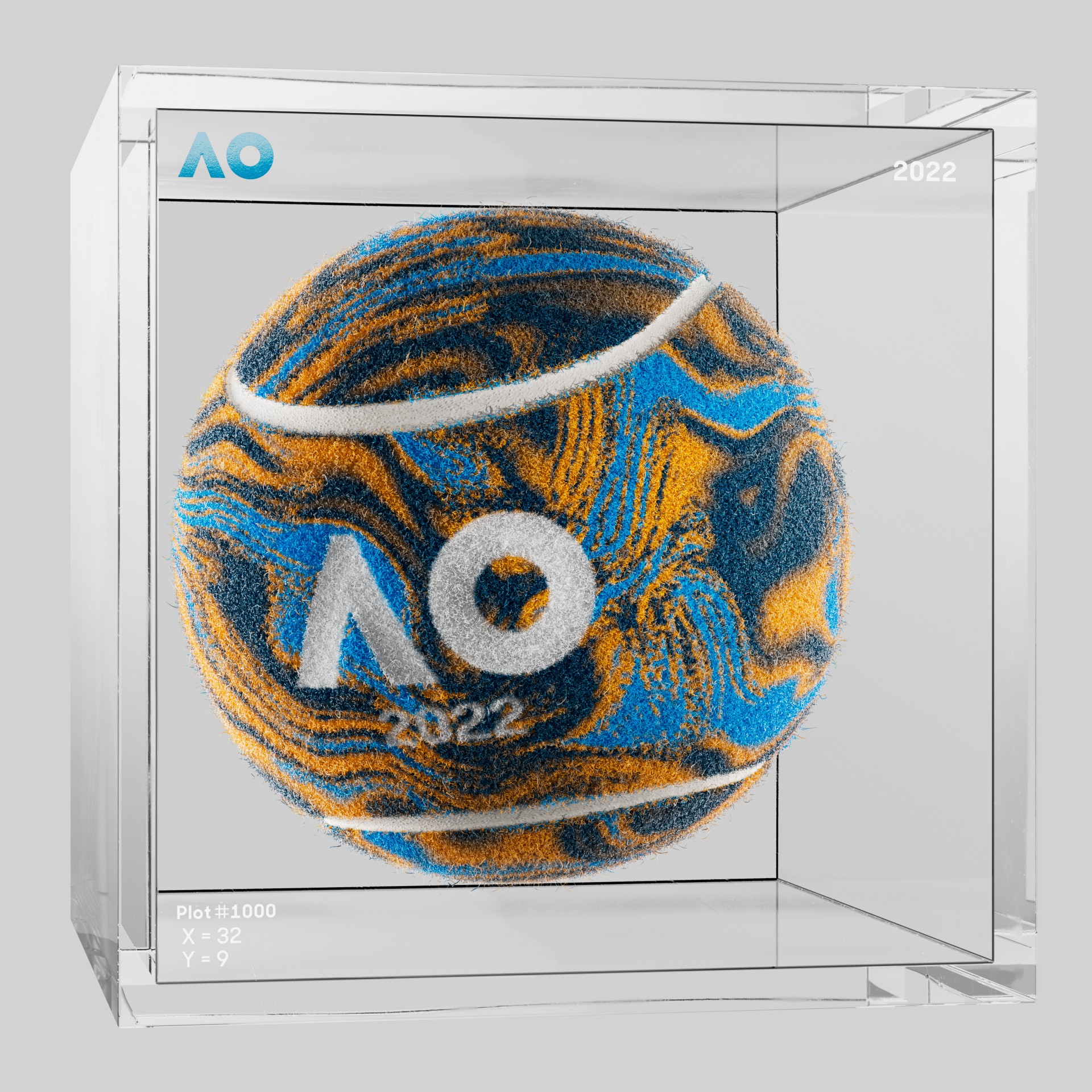 The Australian Open - The Australian Open Art Ball - AO Art Ball #5580 - NFT # 5580