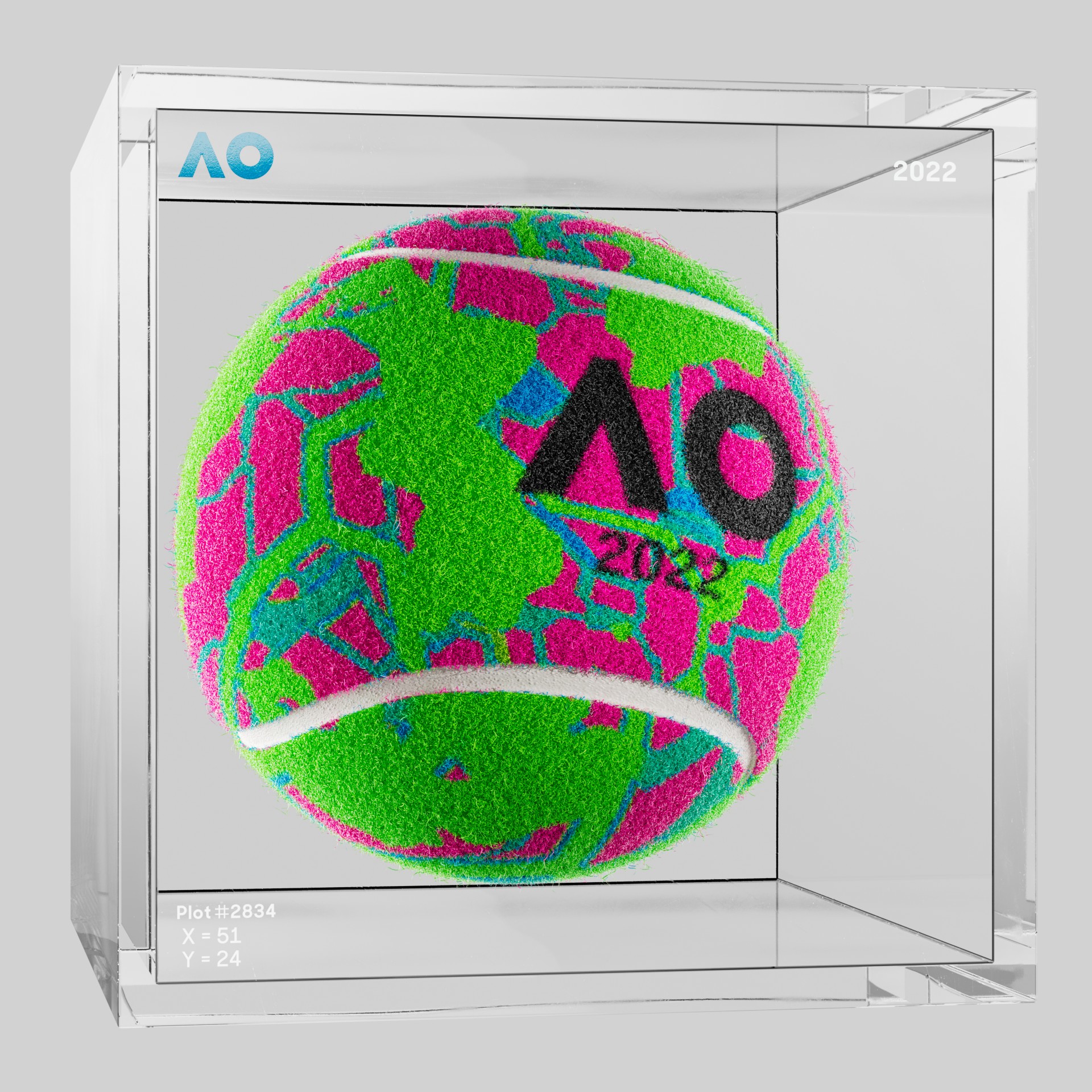 The Australian Open - The Australian Open Art Ball - AO Art Ball #5584 - NFT # 5584