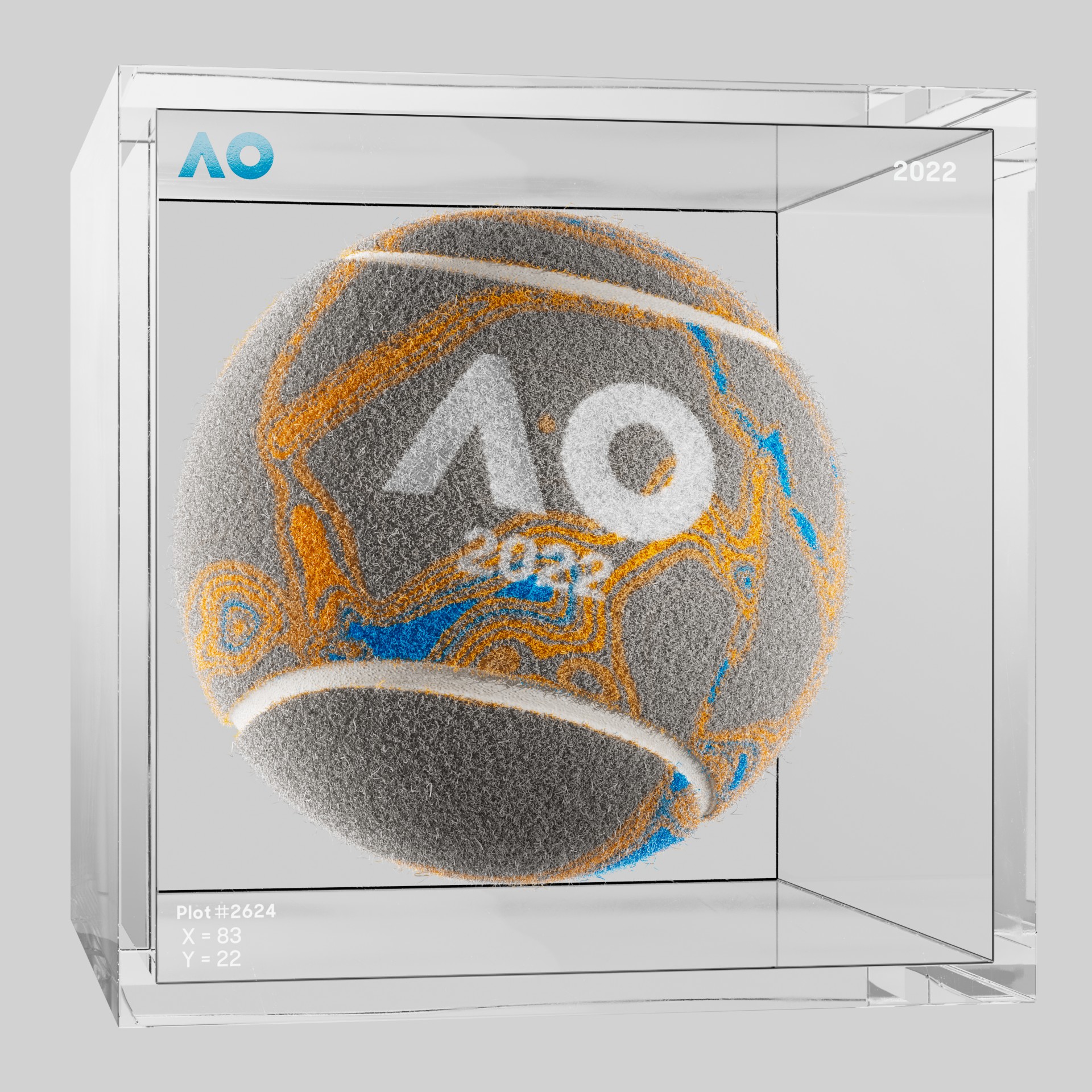 The Australian Open - The Australian Open Art Ball - AO Art Ball #5586 - NFT # 5586