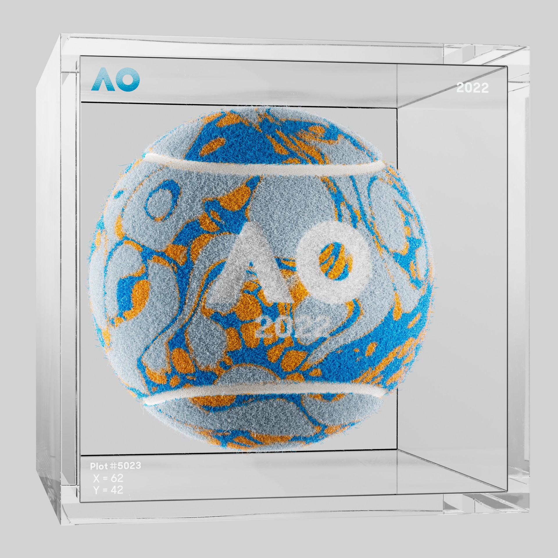 The Australian Open - The Australian Open Art Ball - AO Art Ball #5588 - NFT # 5588