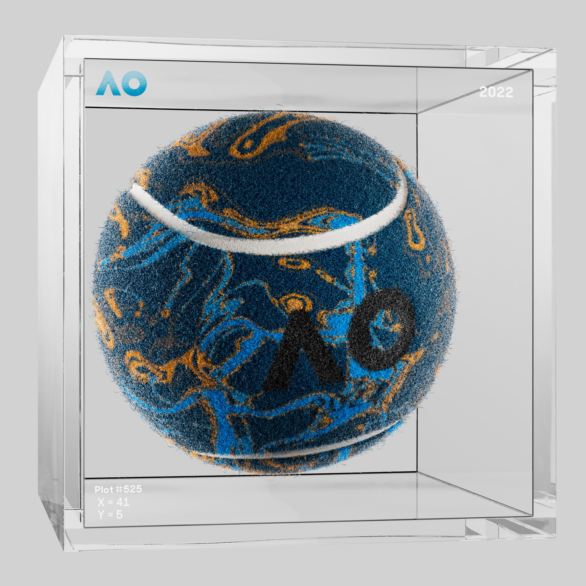 The Australian Open - The Australian Open Art Ball - AO Art Ball #559 - NFT # 559