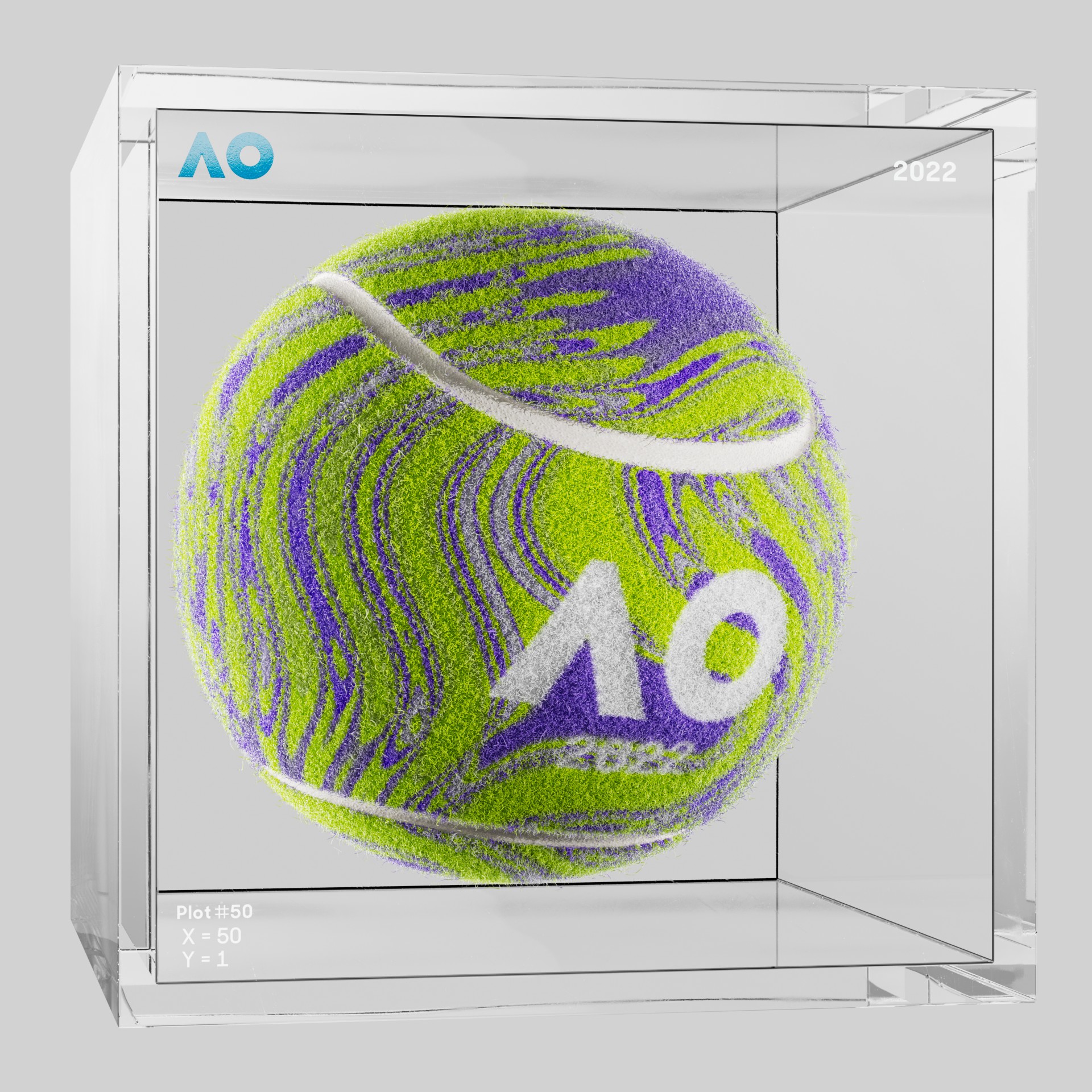 The Australian Open - The Australian Open Art Ball - AO Art Ball #5591 - NFT # 5591