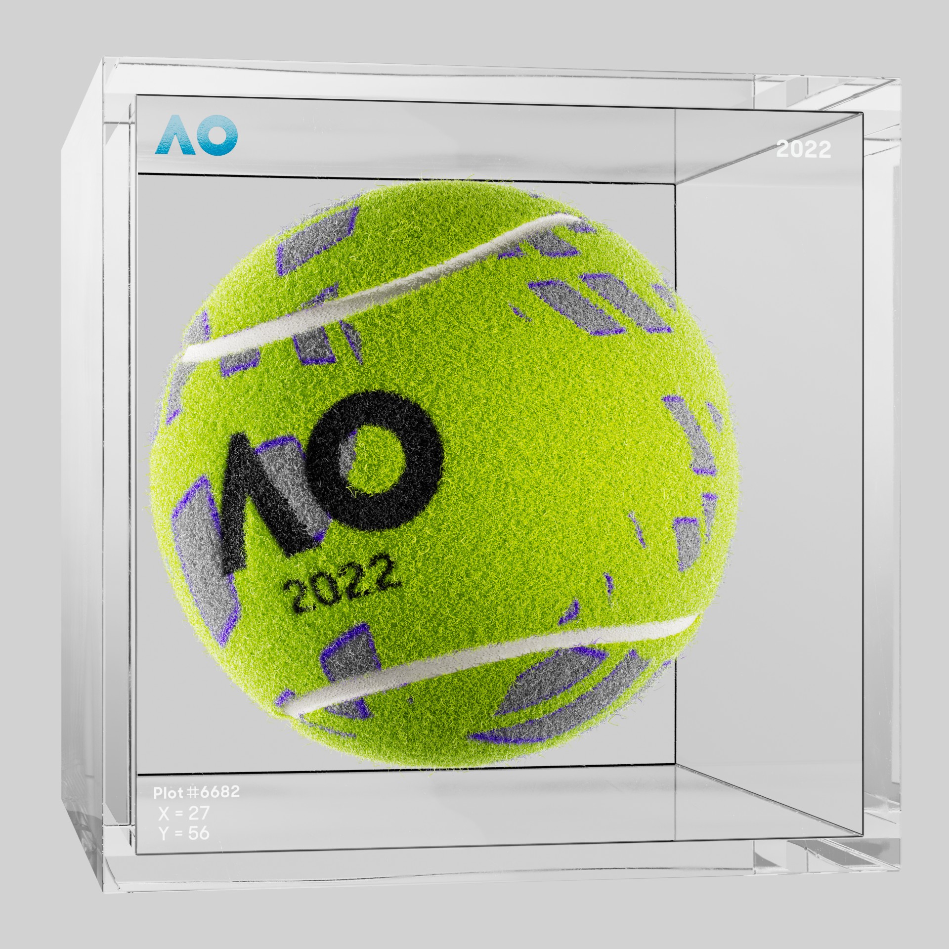 The Australian Open - The Australian Open Art Ball - AO Art Ball #5594 - NFT # 5594