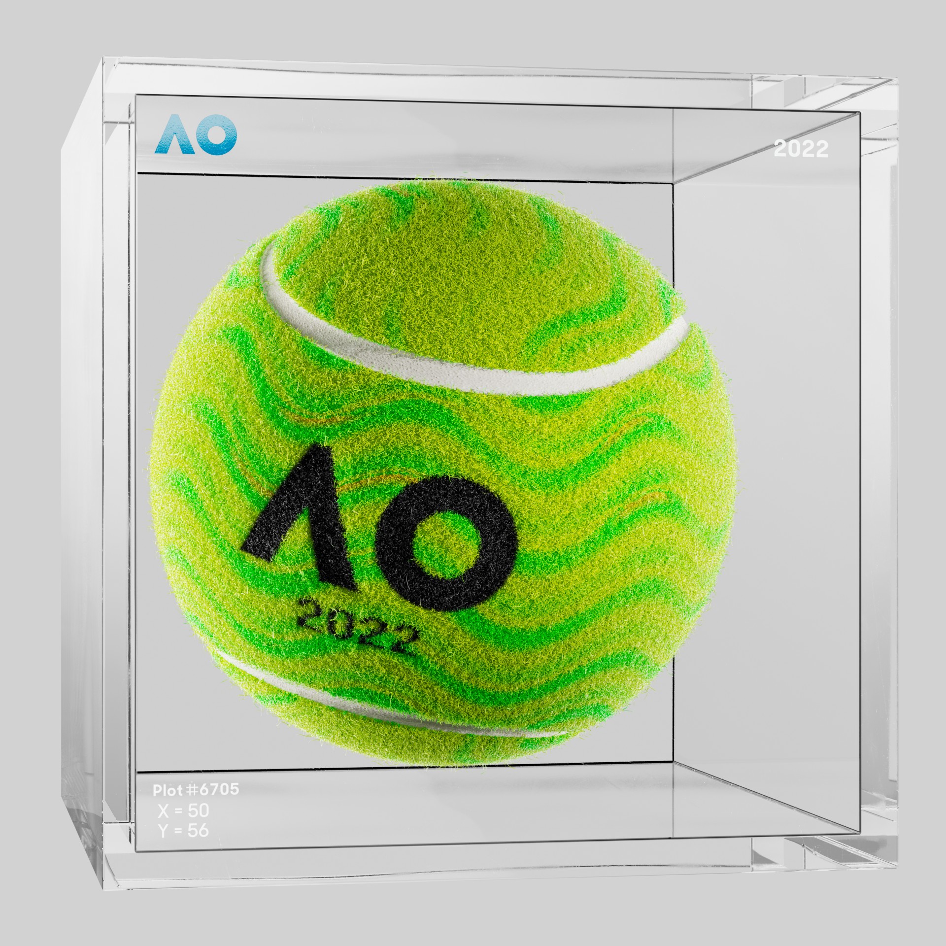 The Australian Open - The Australian Open Art Ball - AO Art Ball #5595 - NFT # 5595