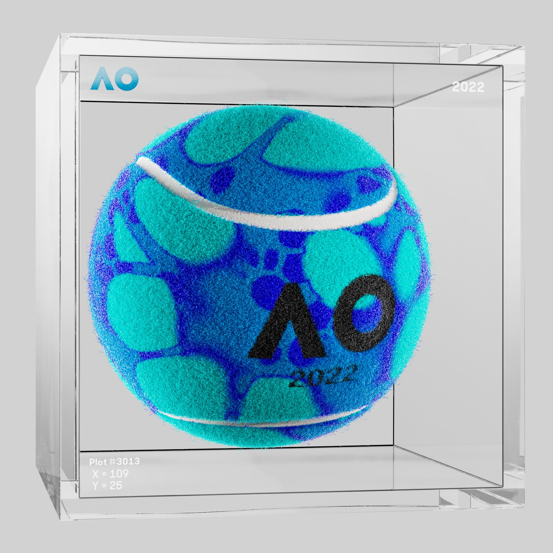 The Australian Open - The Australian Open Art Ball - AO Art Ball #5596 - NFT # 5596