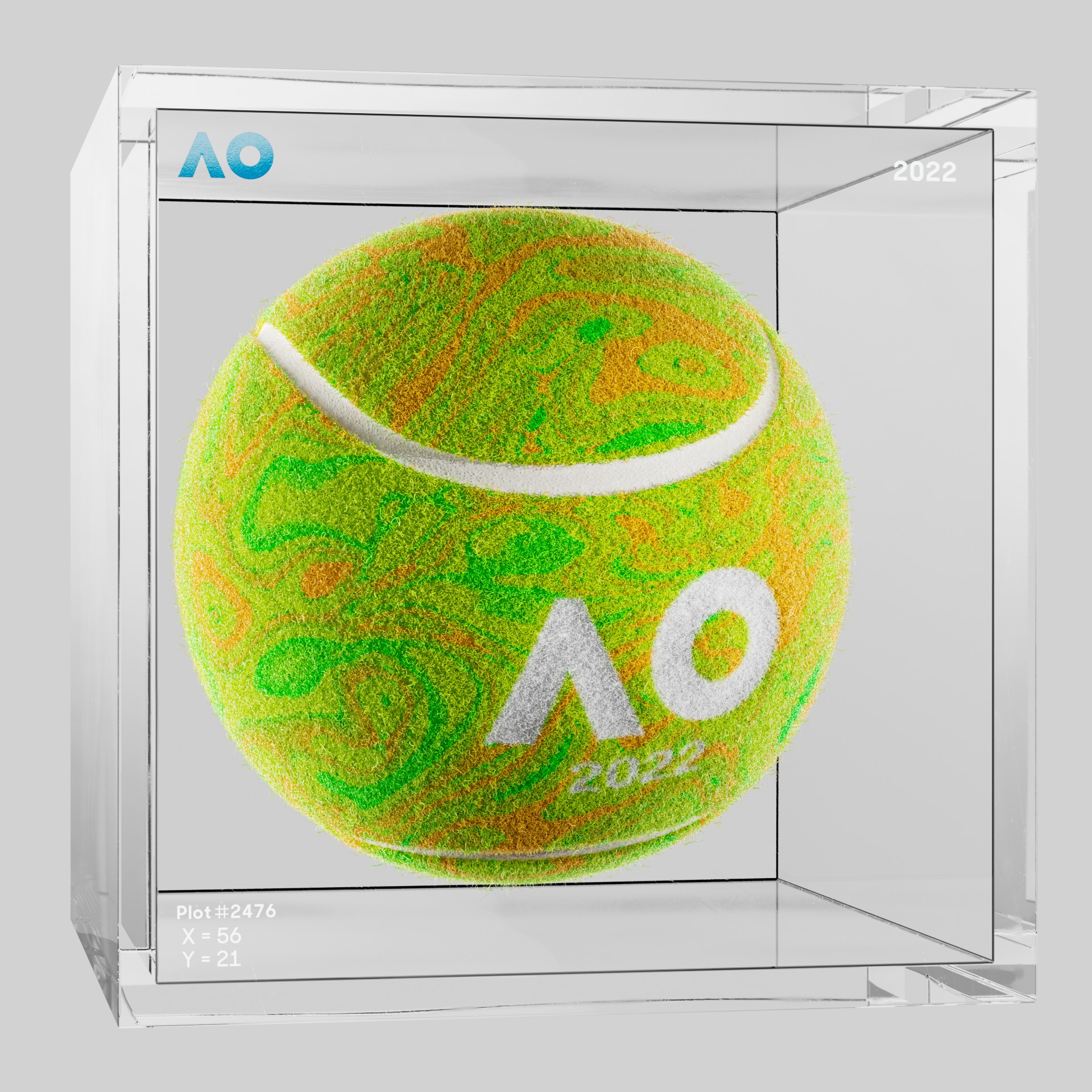 The Australian Open - The Australian Open Art Ball - AO Art Ball #5599 - NFT # 5599