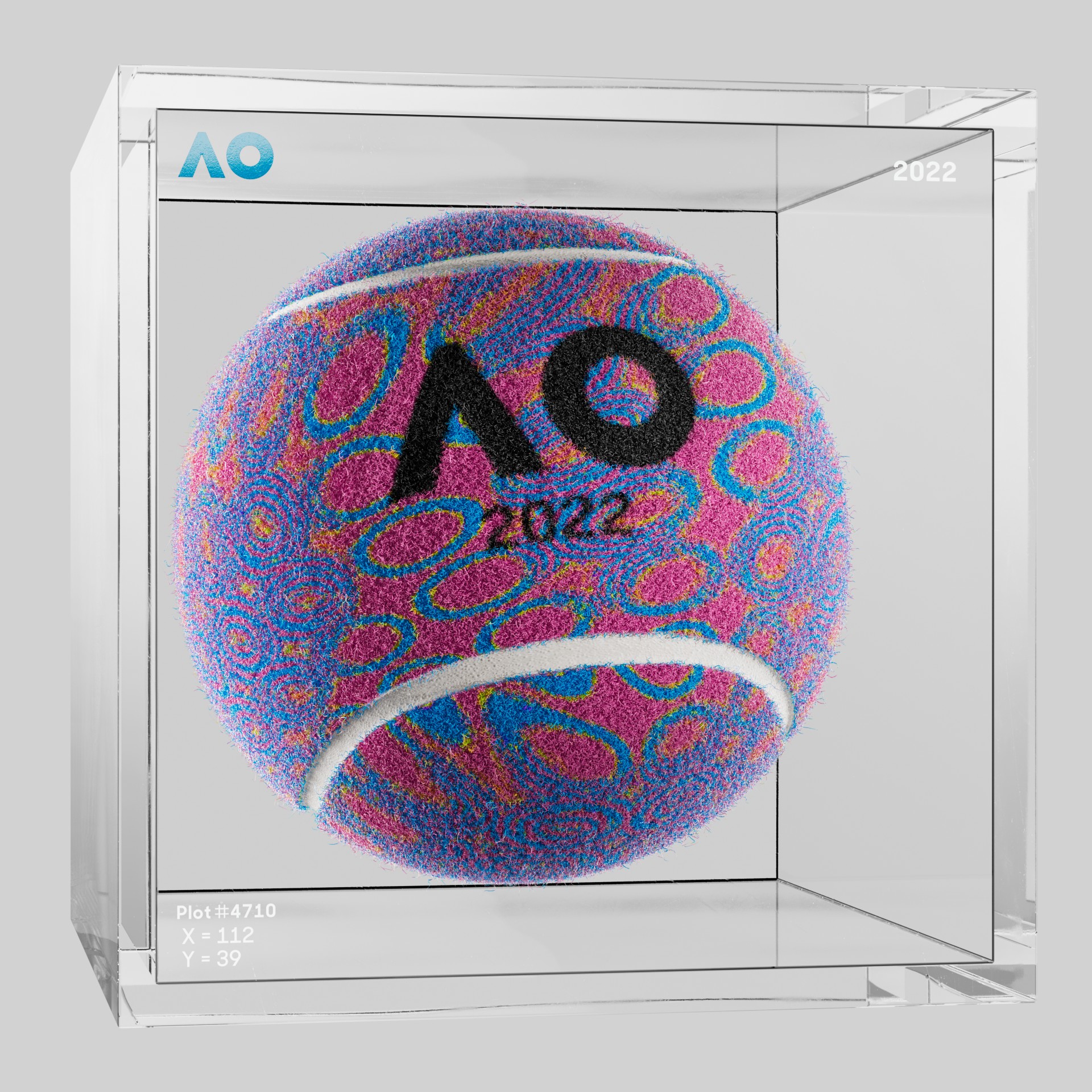 The Australian Open - The Australian Open Art Ball - AO Art Ball #56 - NFT # 56