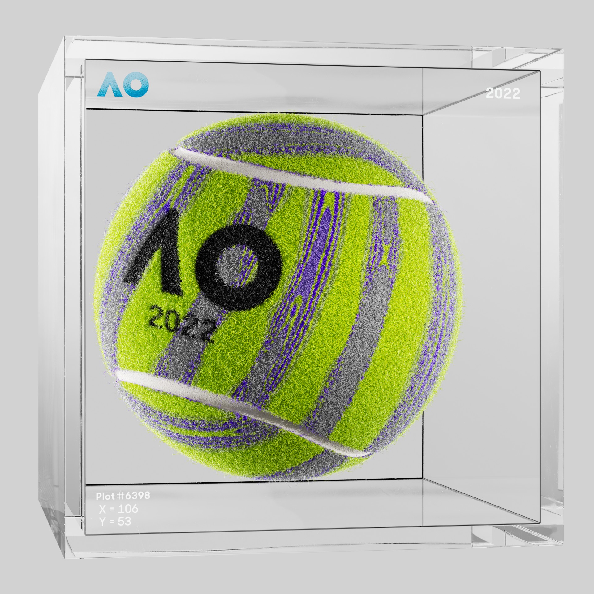 The Australian Open - The Australian Open Art Ball - AO Art Ball #5600 - NFT # 5600
