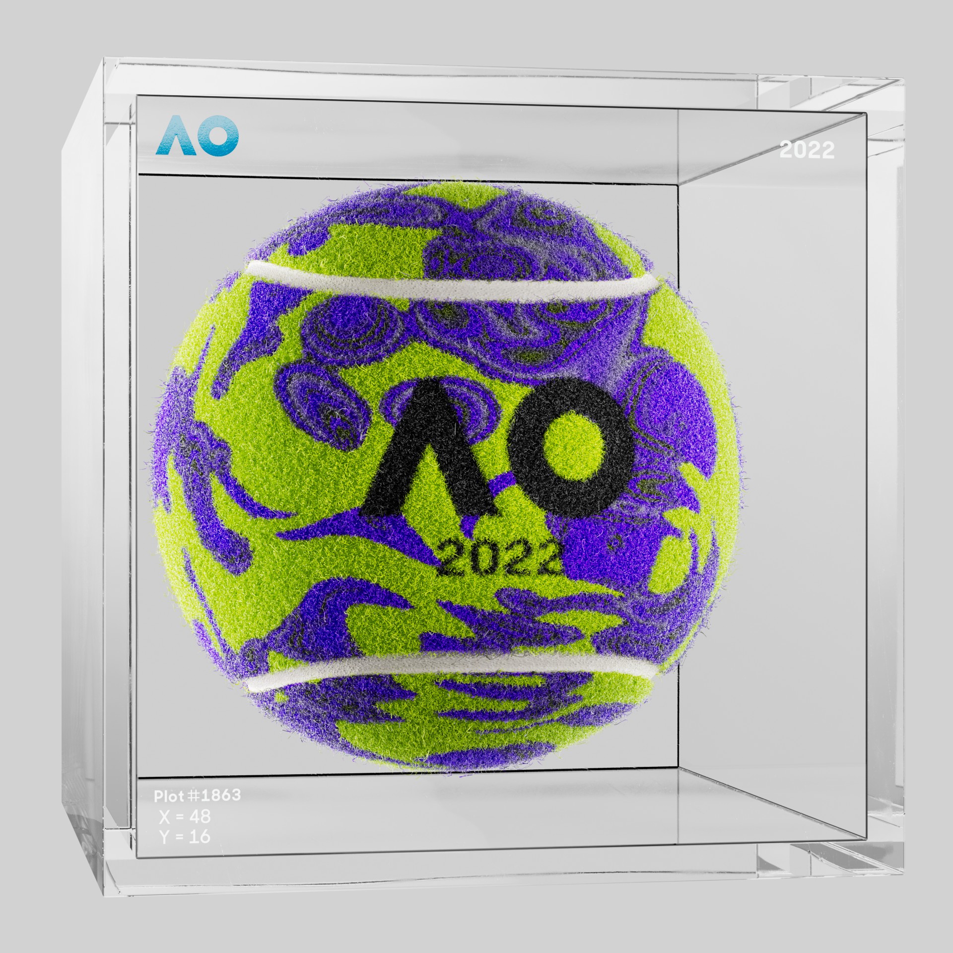 The Australian Open - The Australian Open Art Ball - AO Art Ball #5608 - NFT # 5608