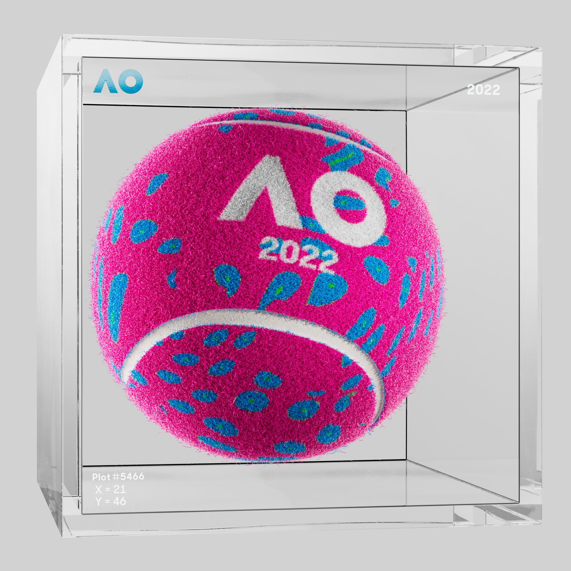 The Australian Open - The Australian Open Art Ball - AO Art Ball #561 - NFT # 561