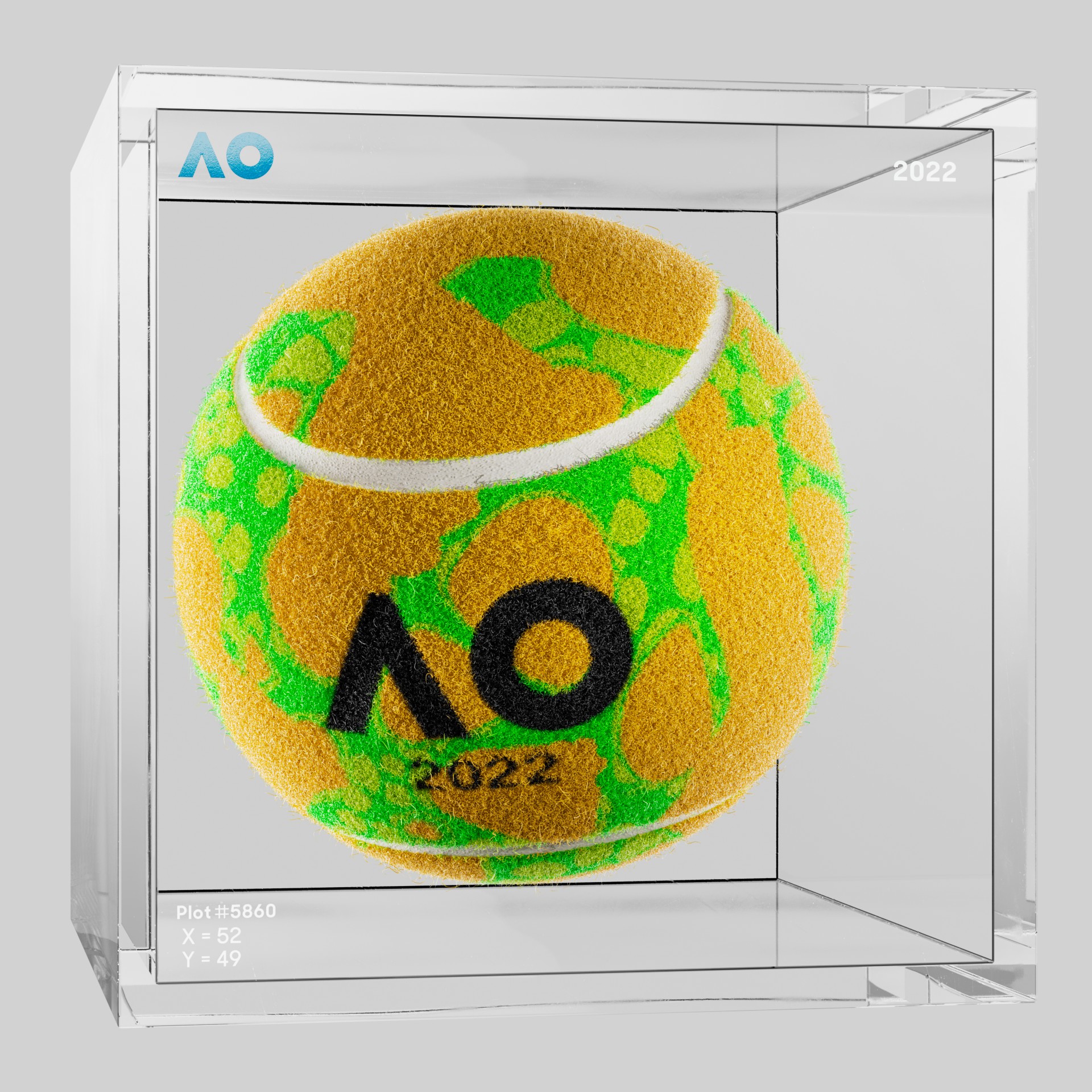 The Australian Open - The Australian Open Art Ball - AO Art Ball #5610 - NFT # 5610