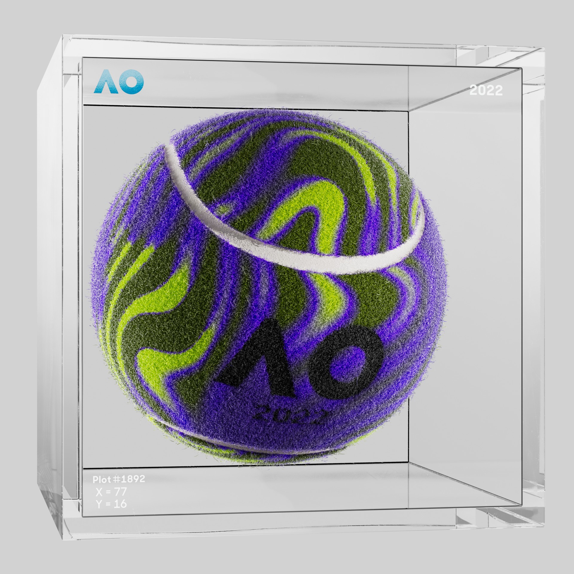 The Australian Open - The Australian Open Art Ball - AO Art Ball #5611 - NFT # 5611