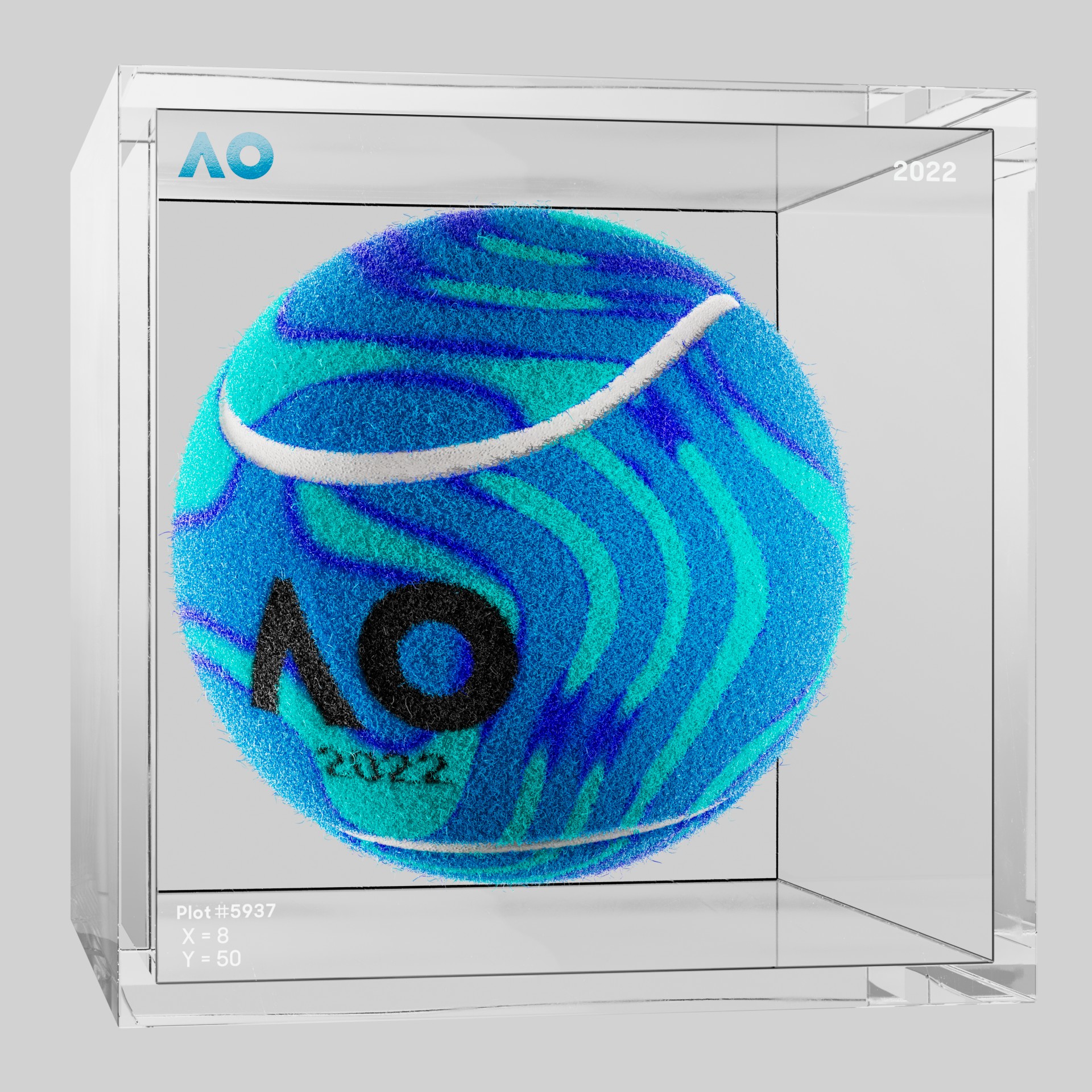 The Australian Open - The Australian Open Art Ball - AO Art Ball #5615 - NFT # 5615
