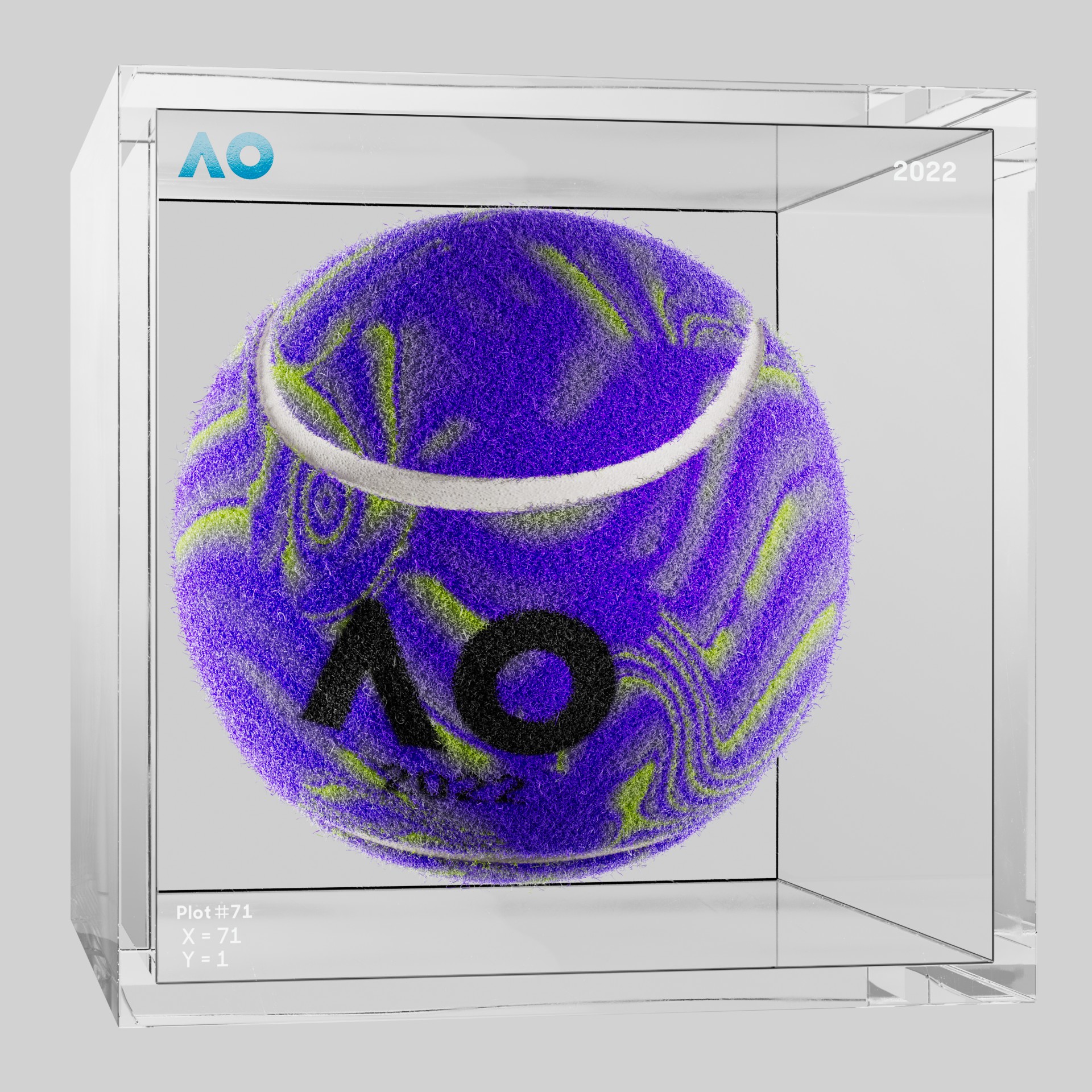 The Australian Open - The Australian Open Art Ball - AO Art Ball #5616 - NFT # 5616