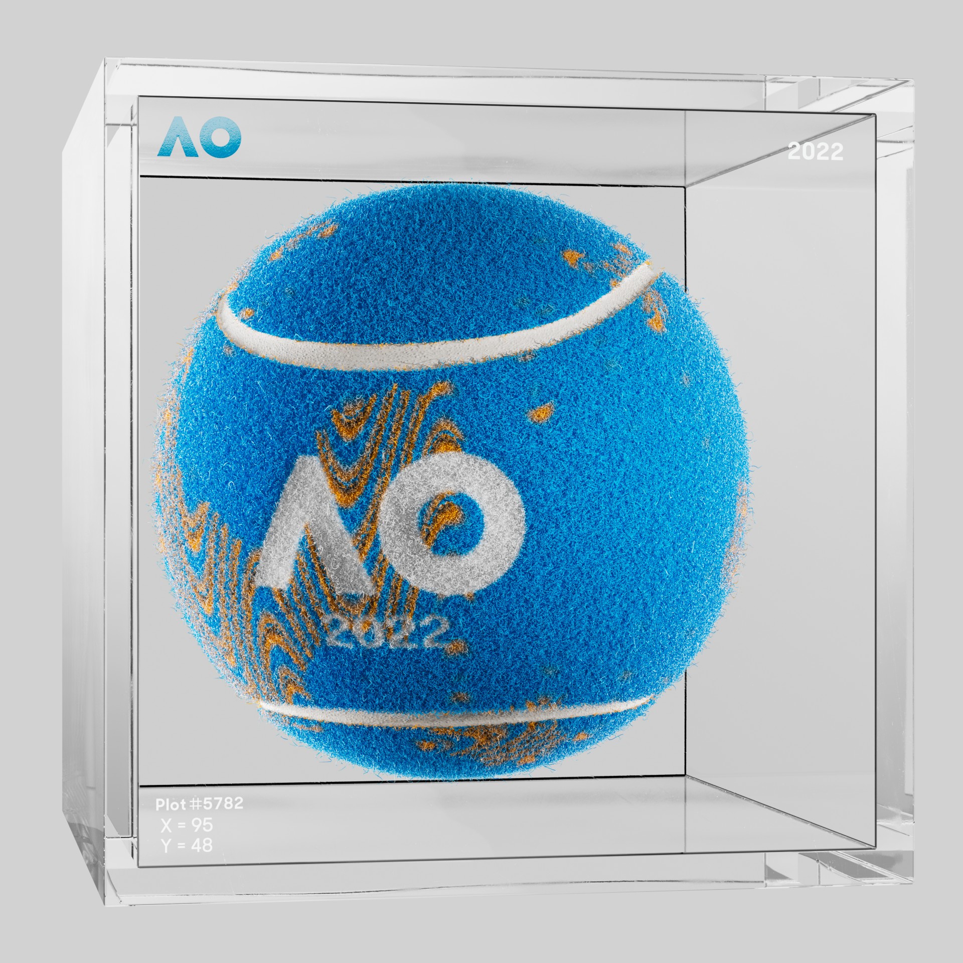 The Australian Open - The Australian Open Art Ball - AO Art Ball #5618 - NFT # 5618