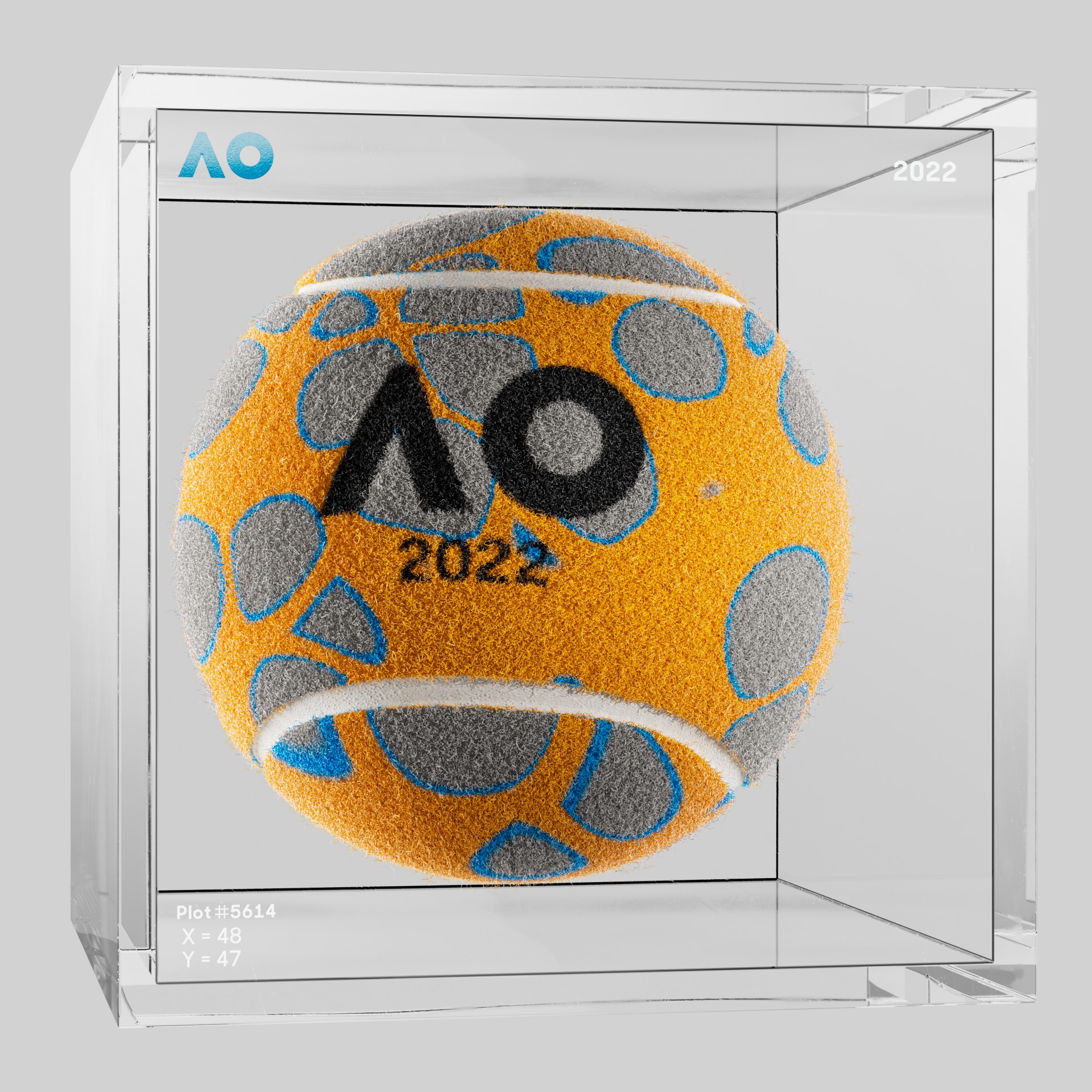 The Australian Open - The Australian Open Art Ball - AO Art Ball #5619 - NFT # 5619