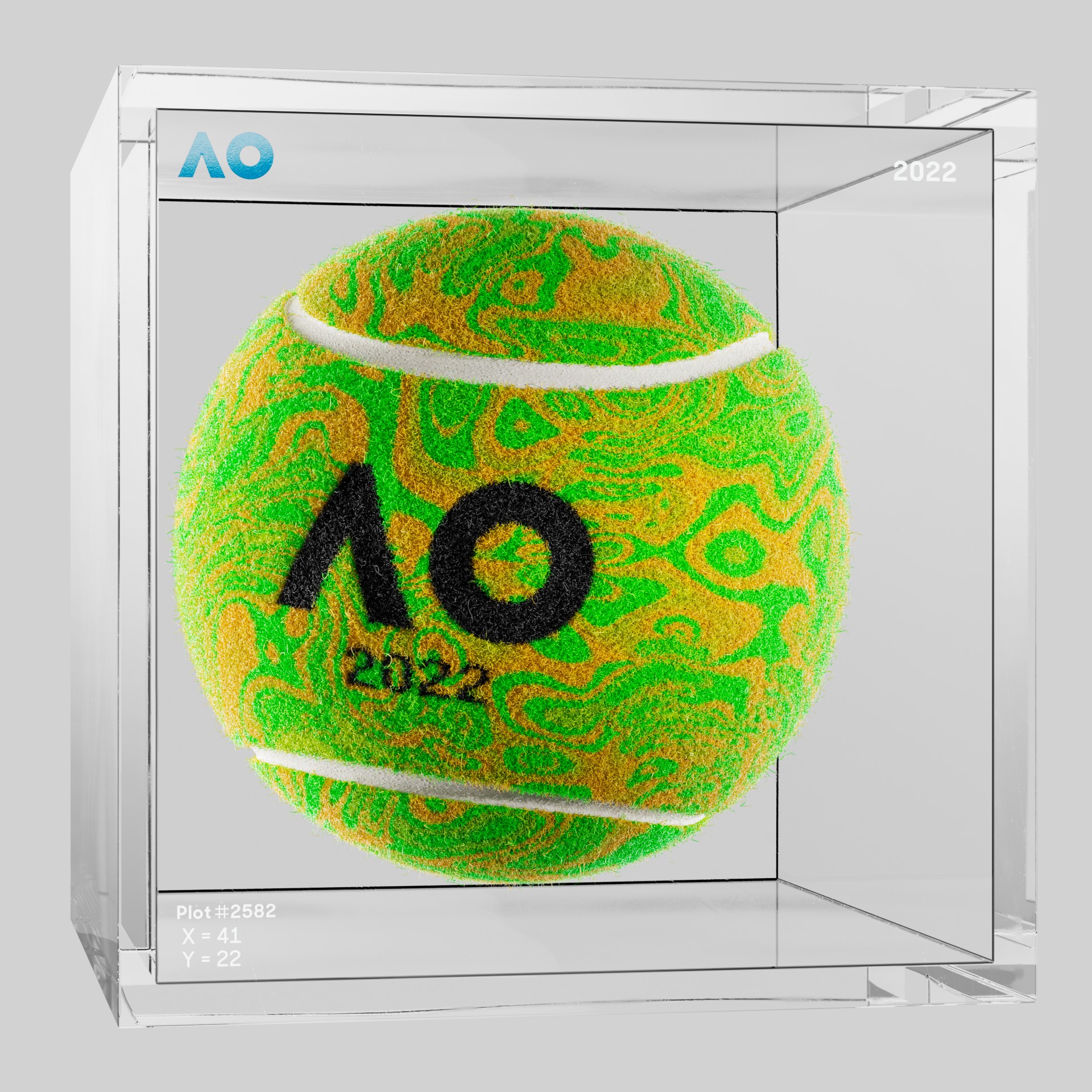 The Australian Open - The Australian Open Art Ball - AO Art Ball #562 - NFT # 562