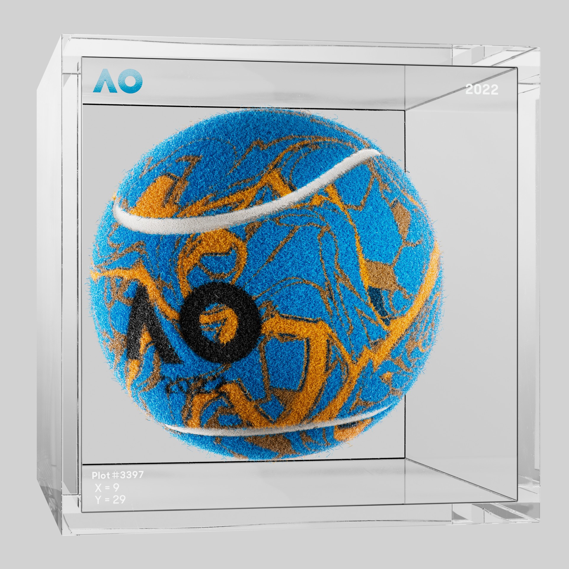 The Australian Open - The Australian Open Art Ball - AO Art Ball #5621 - NFT # 5621