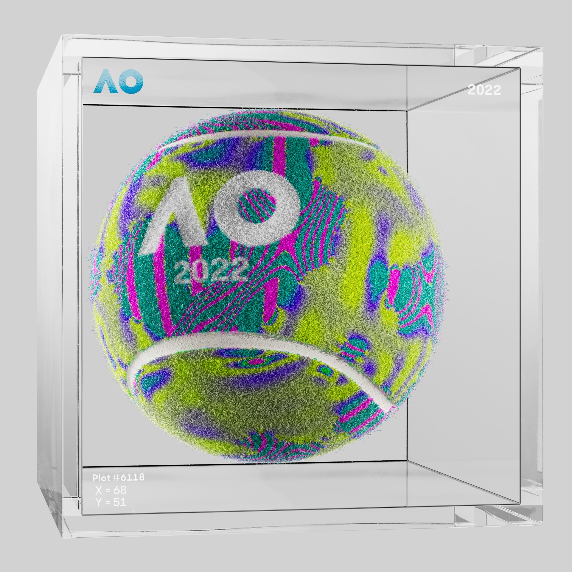 The Australian Open - The Australian Open Art Ball - AO Art Ball #5624 - NFT # 5624