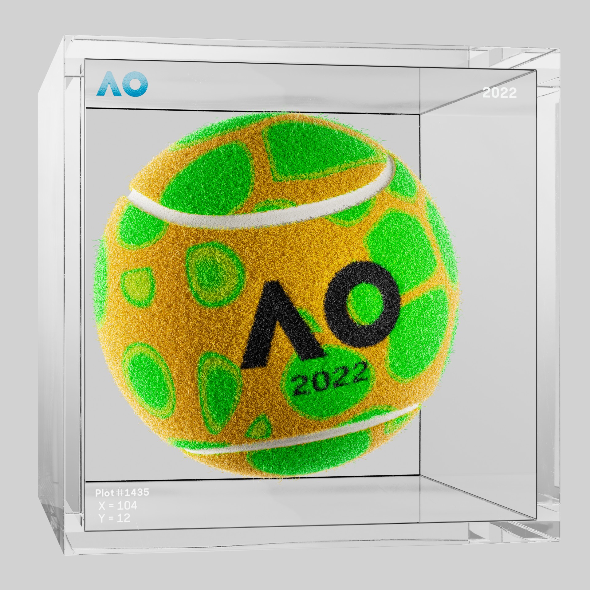 The Australian Open - The Australian Open Art Ball - AO Art Ball #5625 - NFT # 5625
