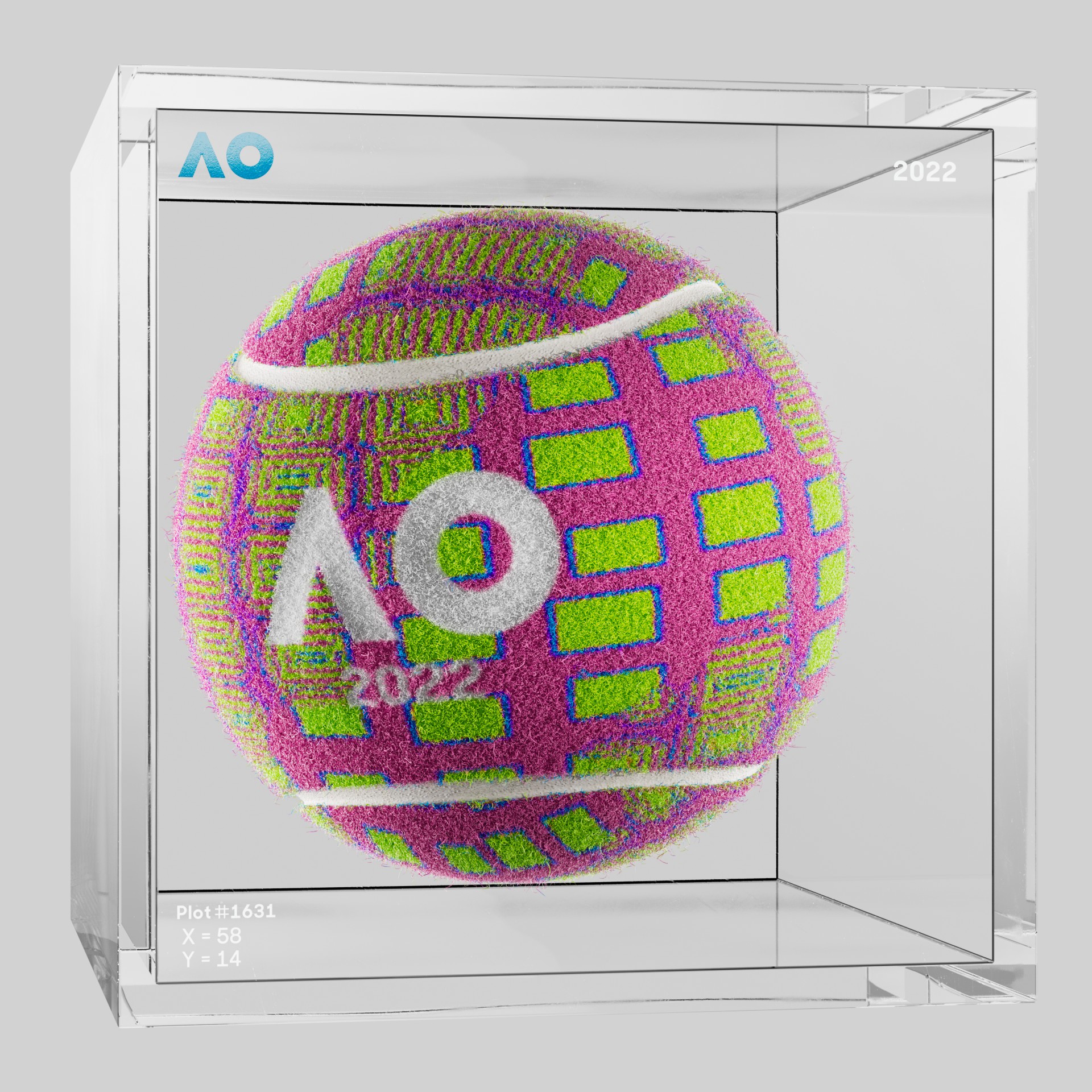 The Australian Open - The Australian Open Art Ball - AO Art Ball #5629 - NFT # 5629