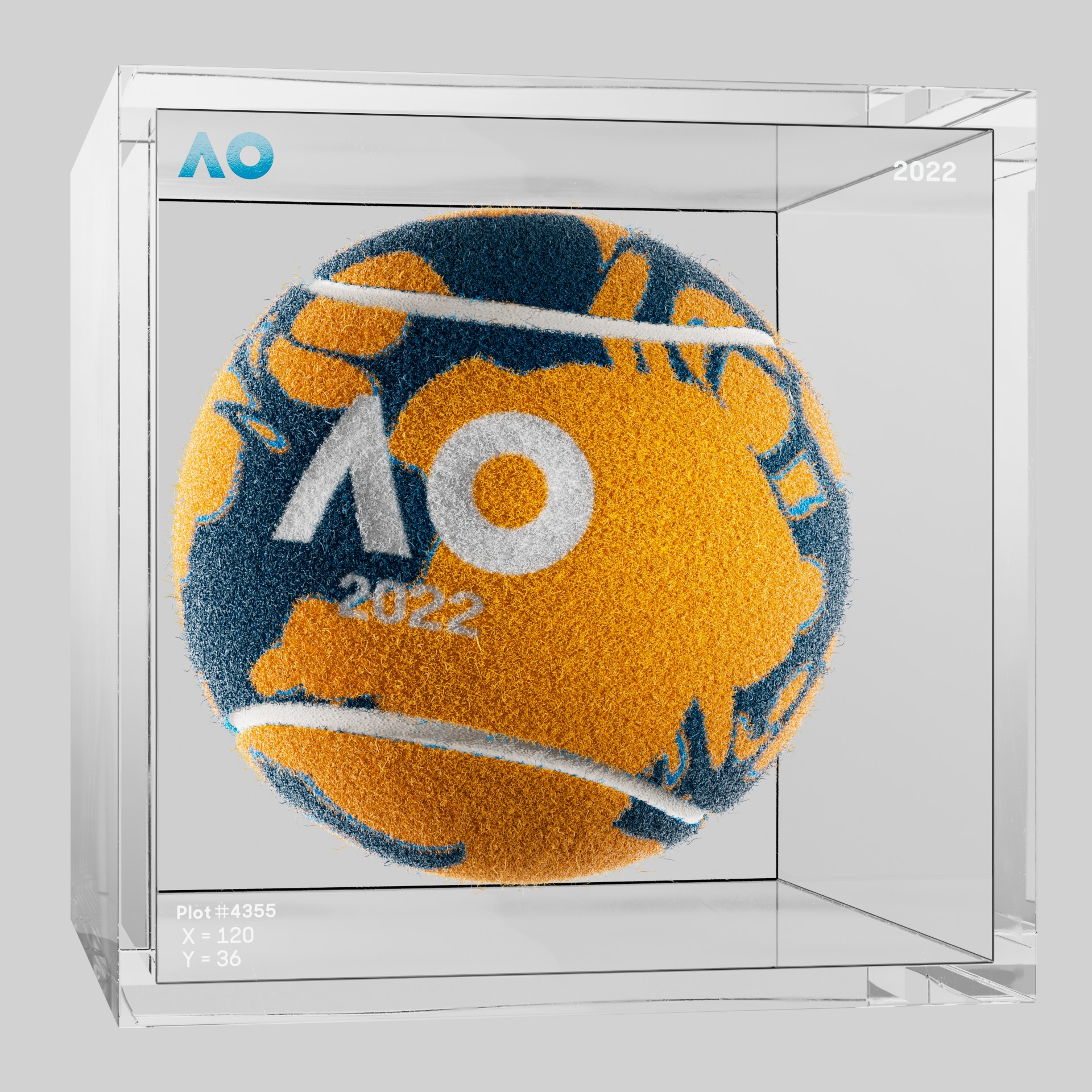 The Australian Open - The Australian Open Art Ball - AO Art Ball #5630 - NFT # 5630