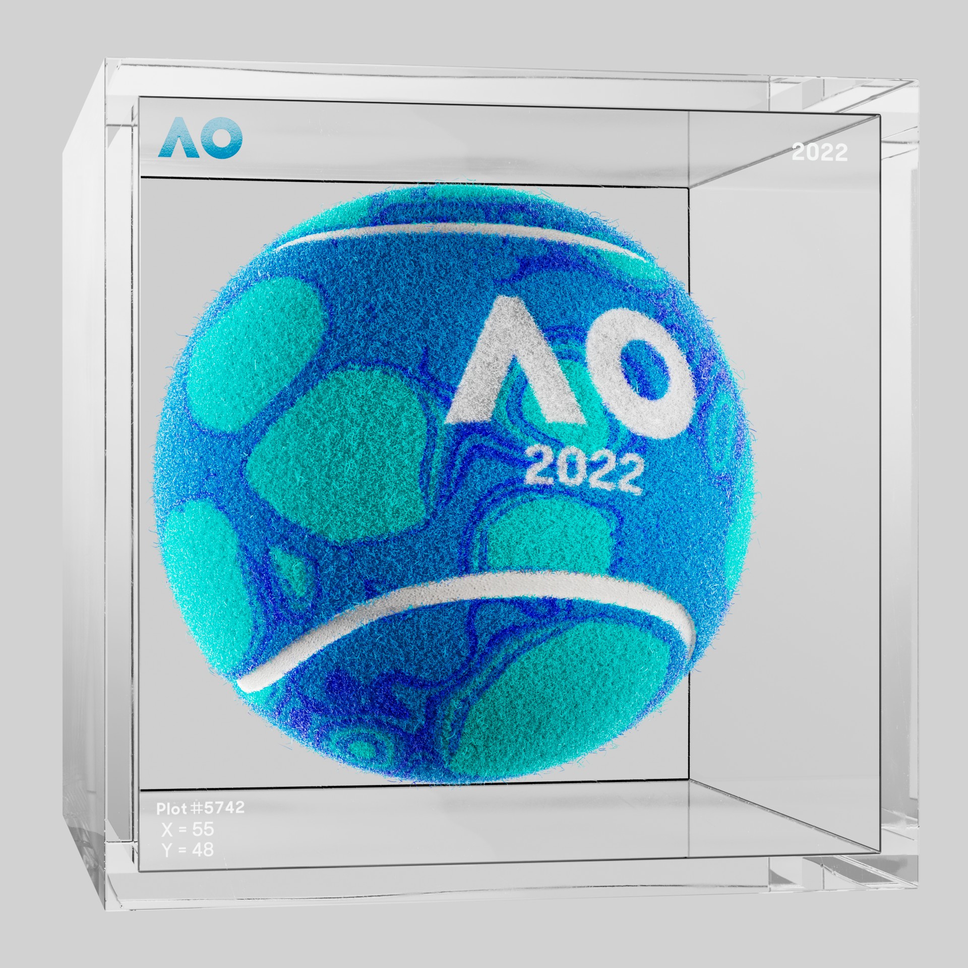The Australian Open - The Australian Open Art Ball - AO Art Ball #5635 - NFT # 5635